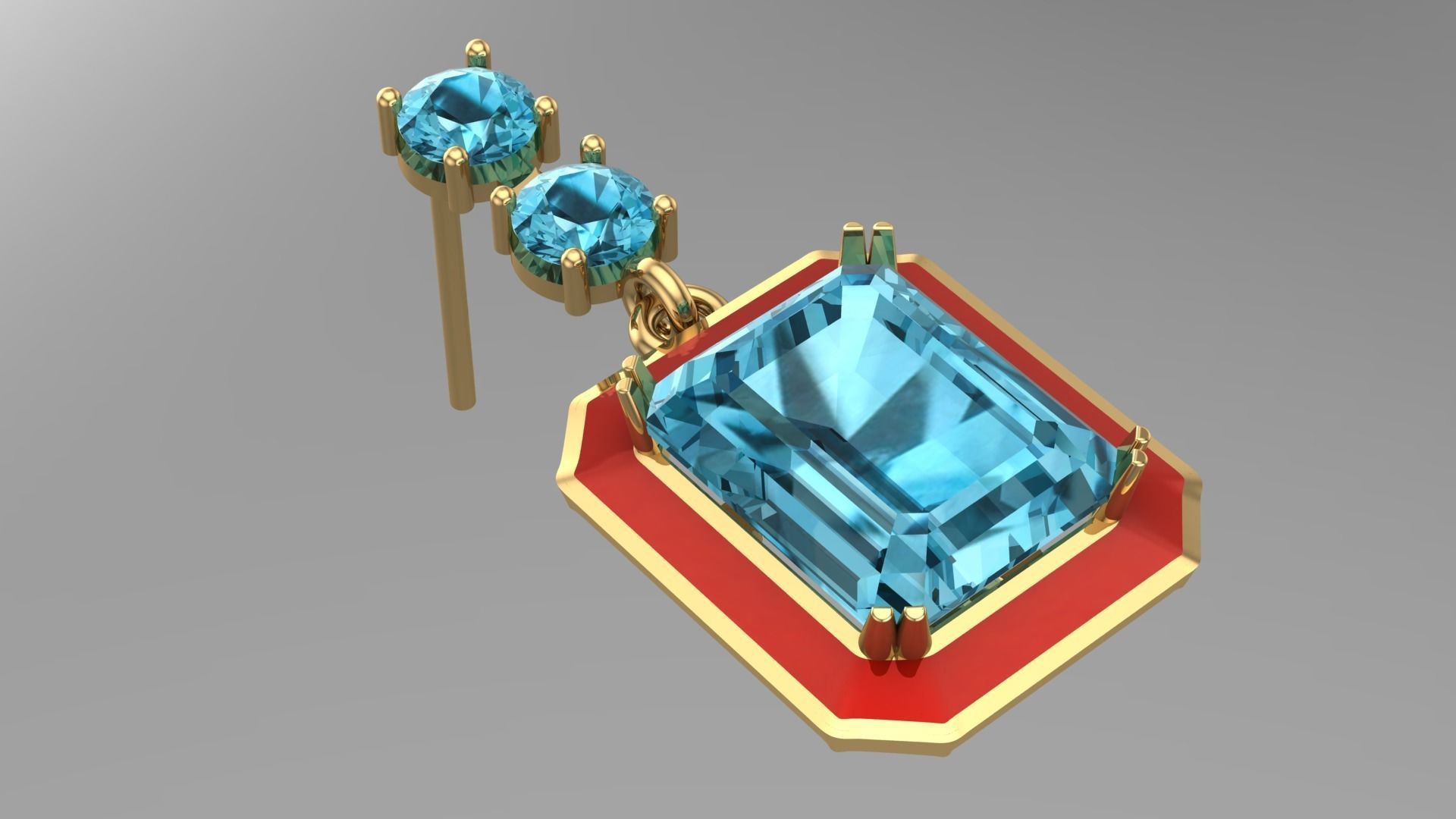 ZICRON STONE SET WAX 3D print model_2