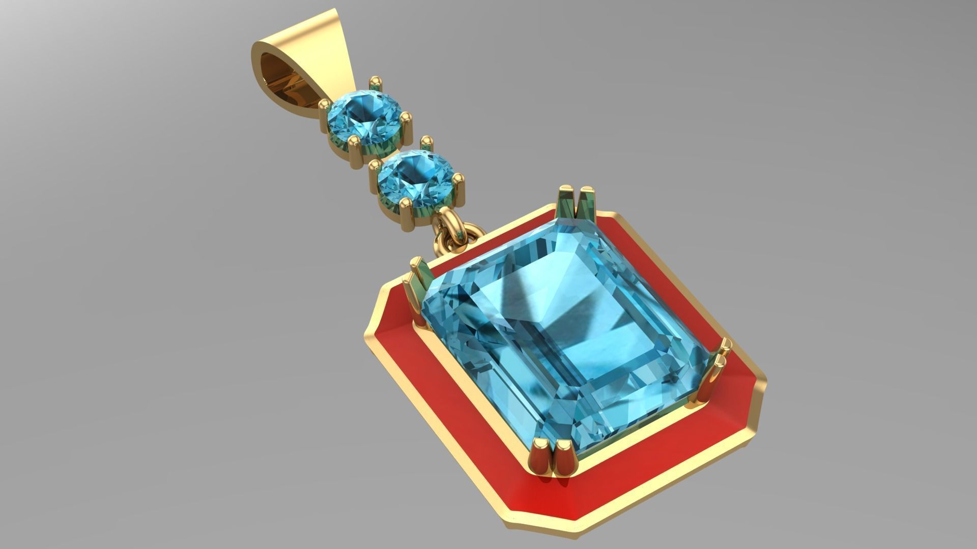 ZICRON STONE SET WAX 3D print model_20