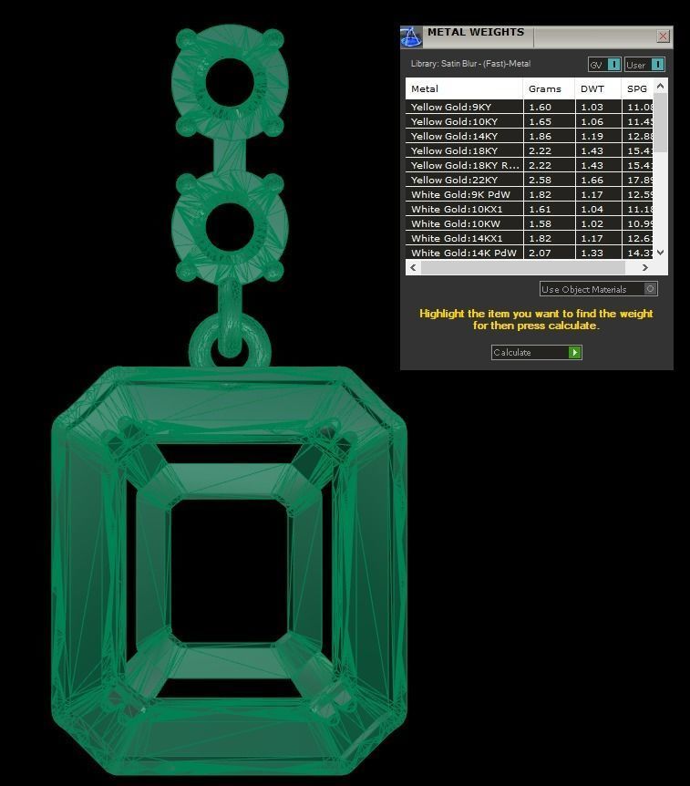 ZICRON STONE SET WAX 3D print model_6