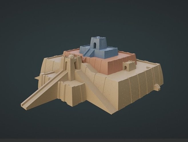 Ziggurat of ur  3D model