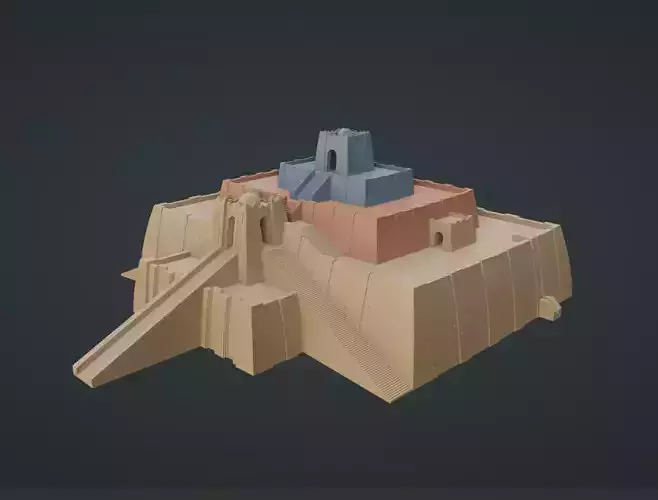 Ziggurat of ur  3D model
