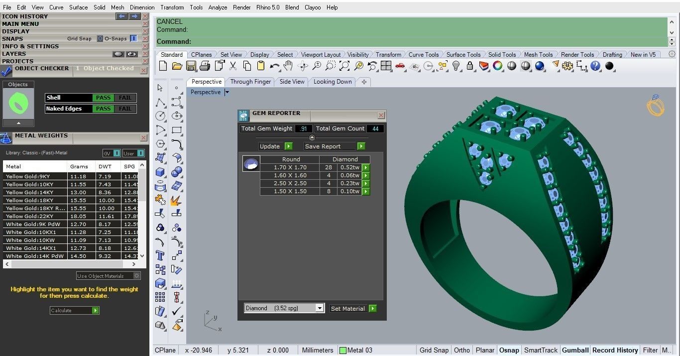 man ring 3D print model_2