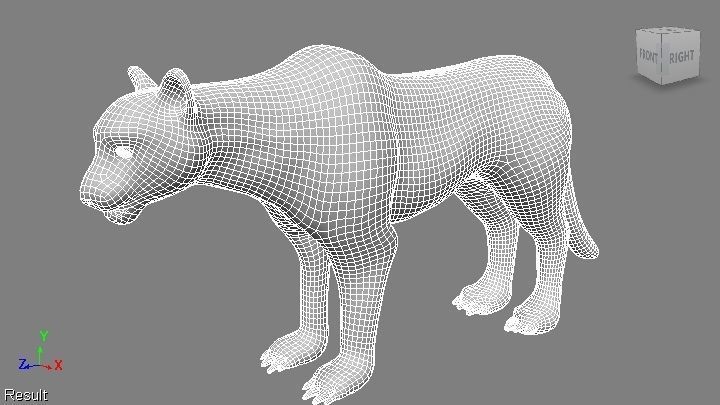 puma 3d lion 3D model_1