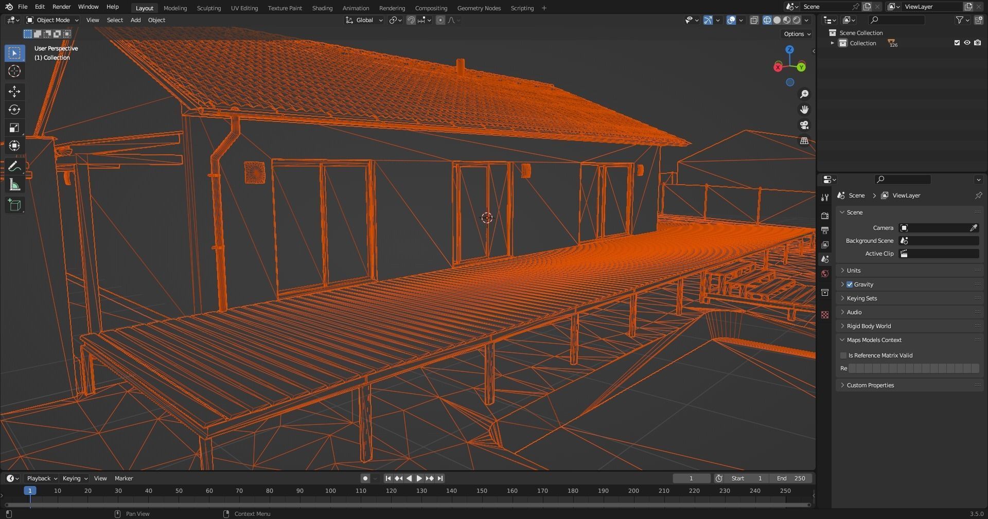 tinny real house 3D model_4