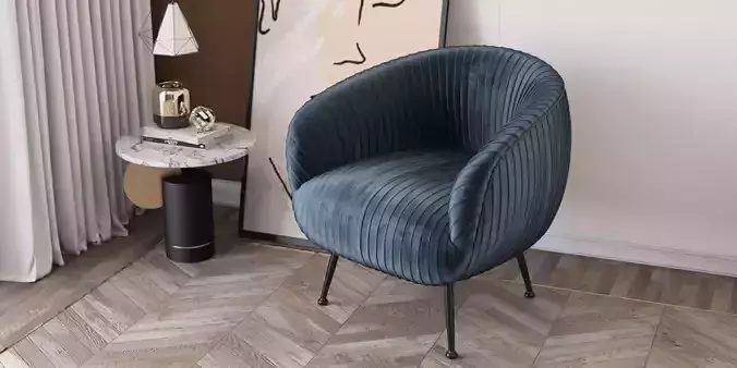 modern velvet chair