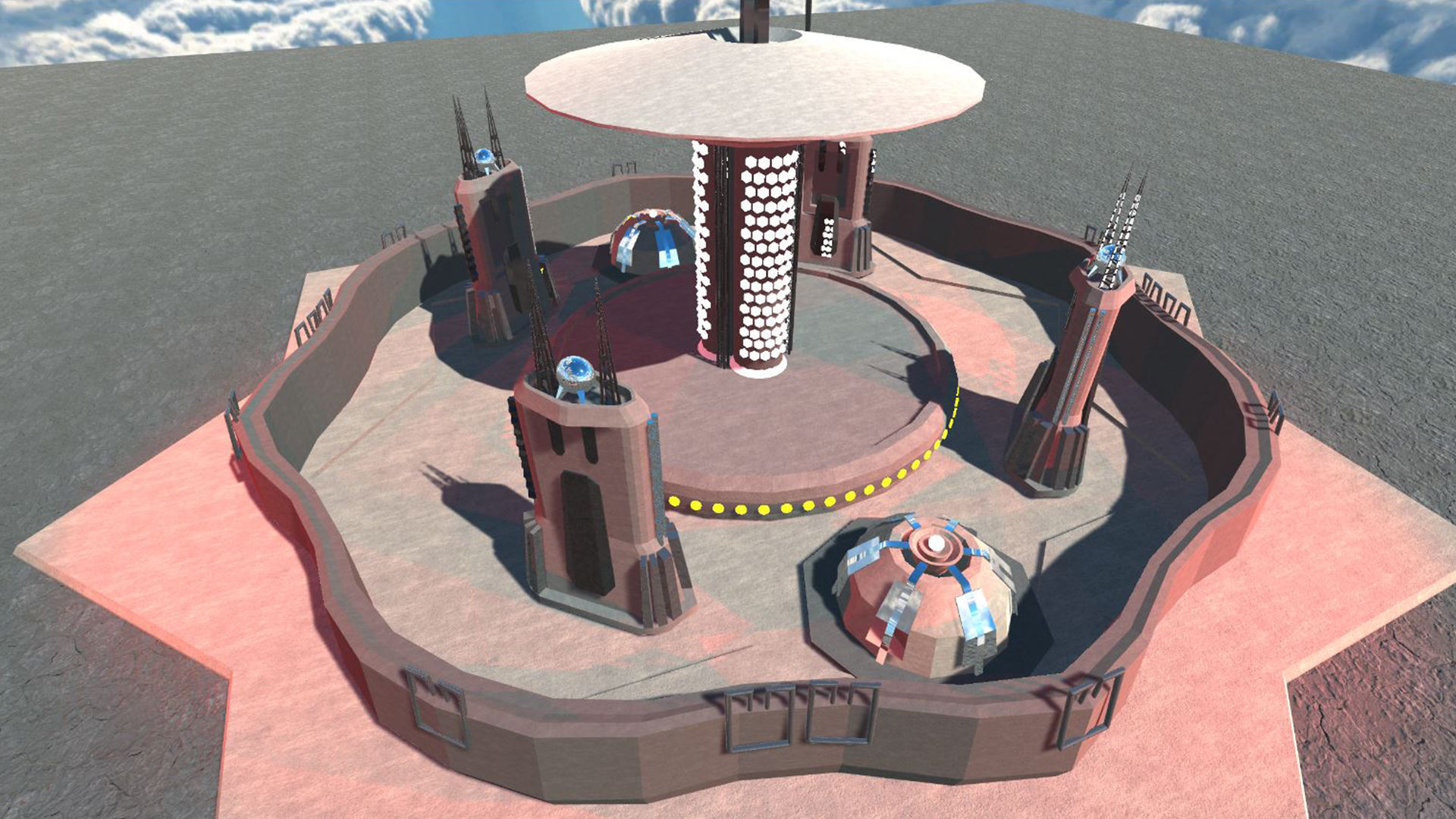 Sci-Fi Building 4 3D model_2