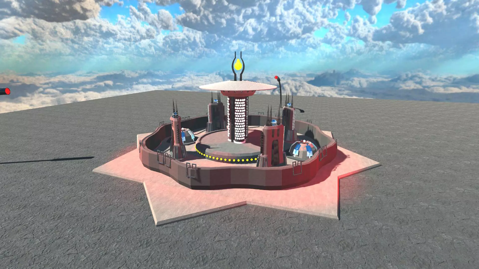 Sci-Fi Building 4 3D model_0