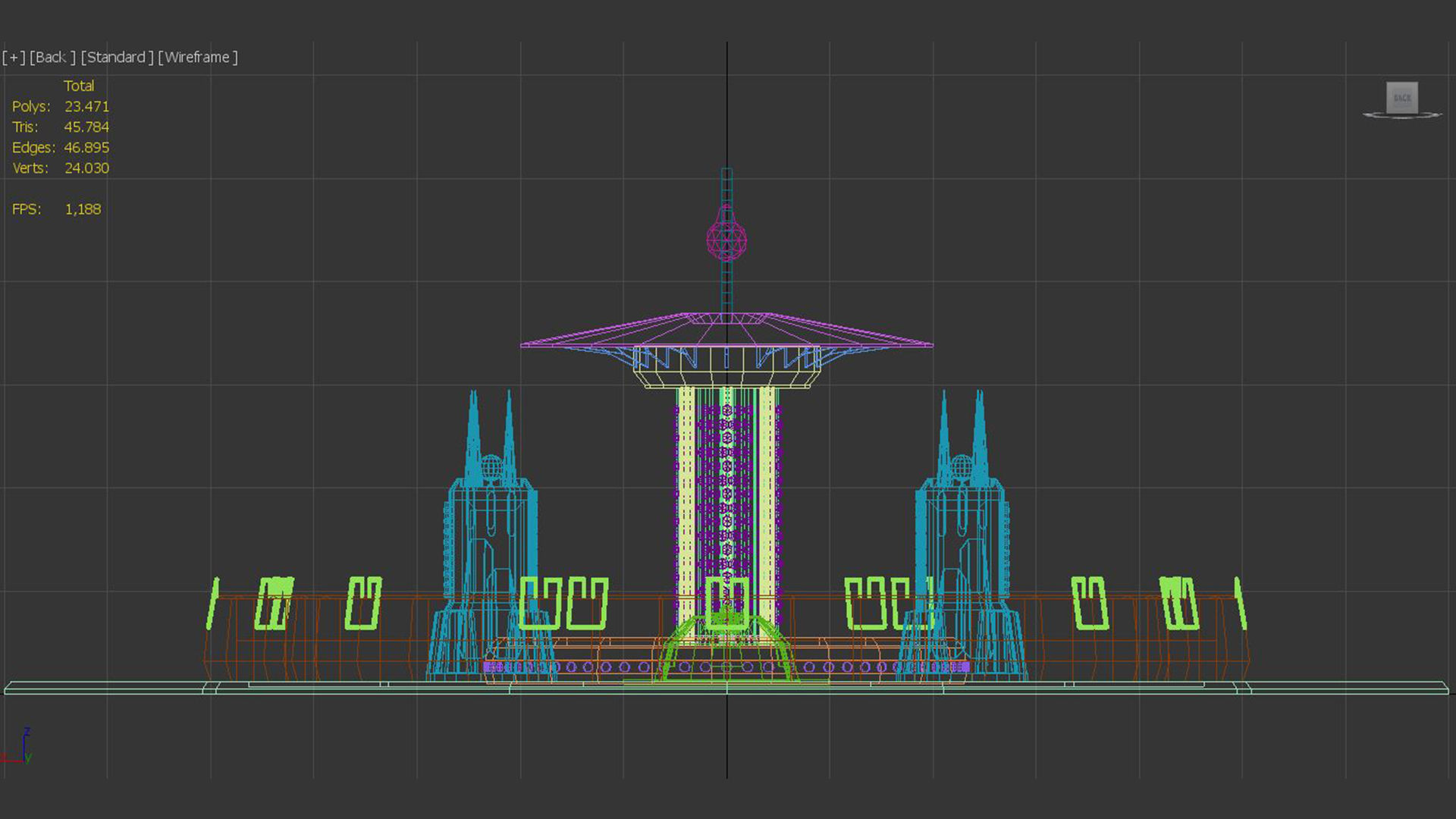 Sci-Fi Building 4 3D model_7