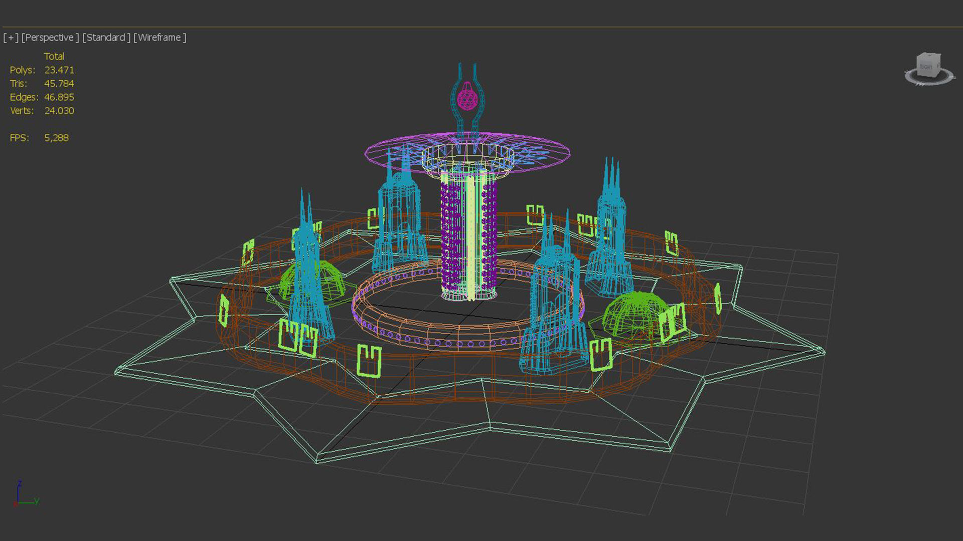 Sci-Fi Building 4 3D model_5