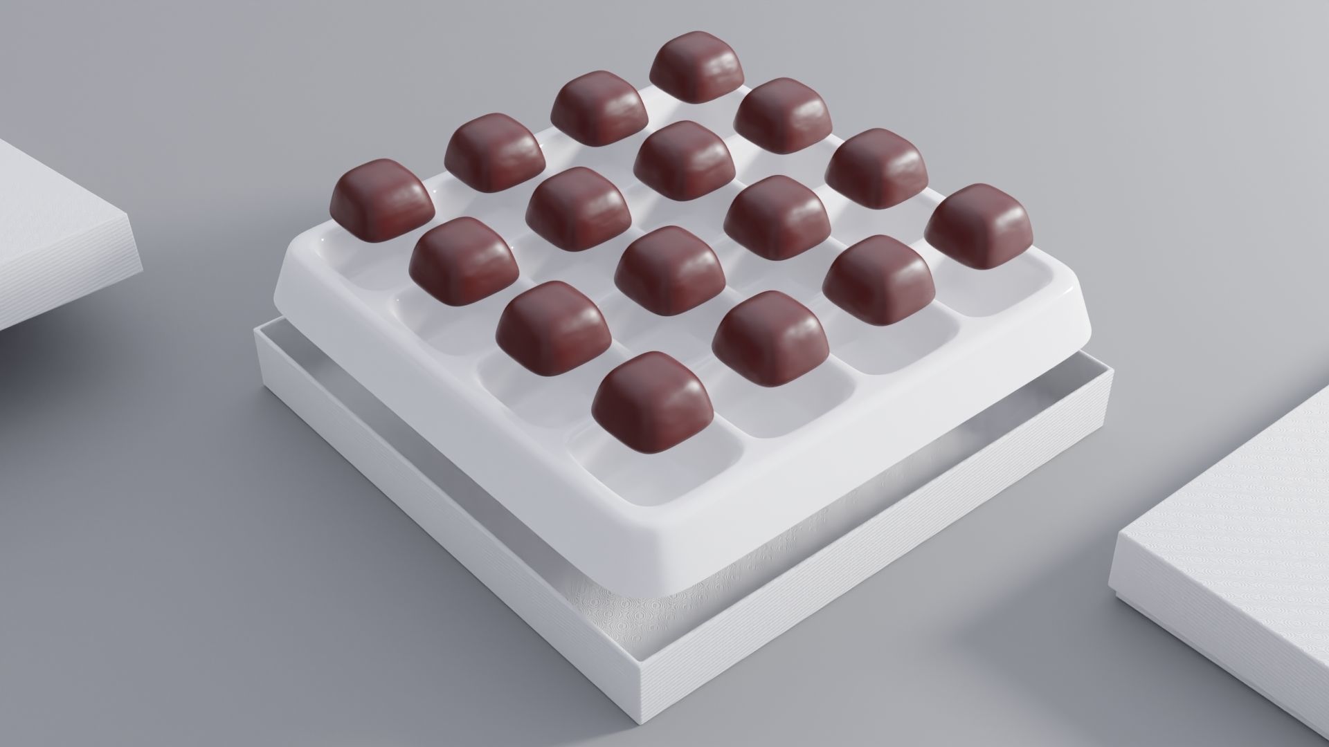 Box of chocolate 3D model_1