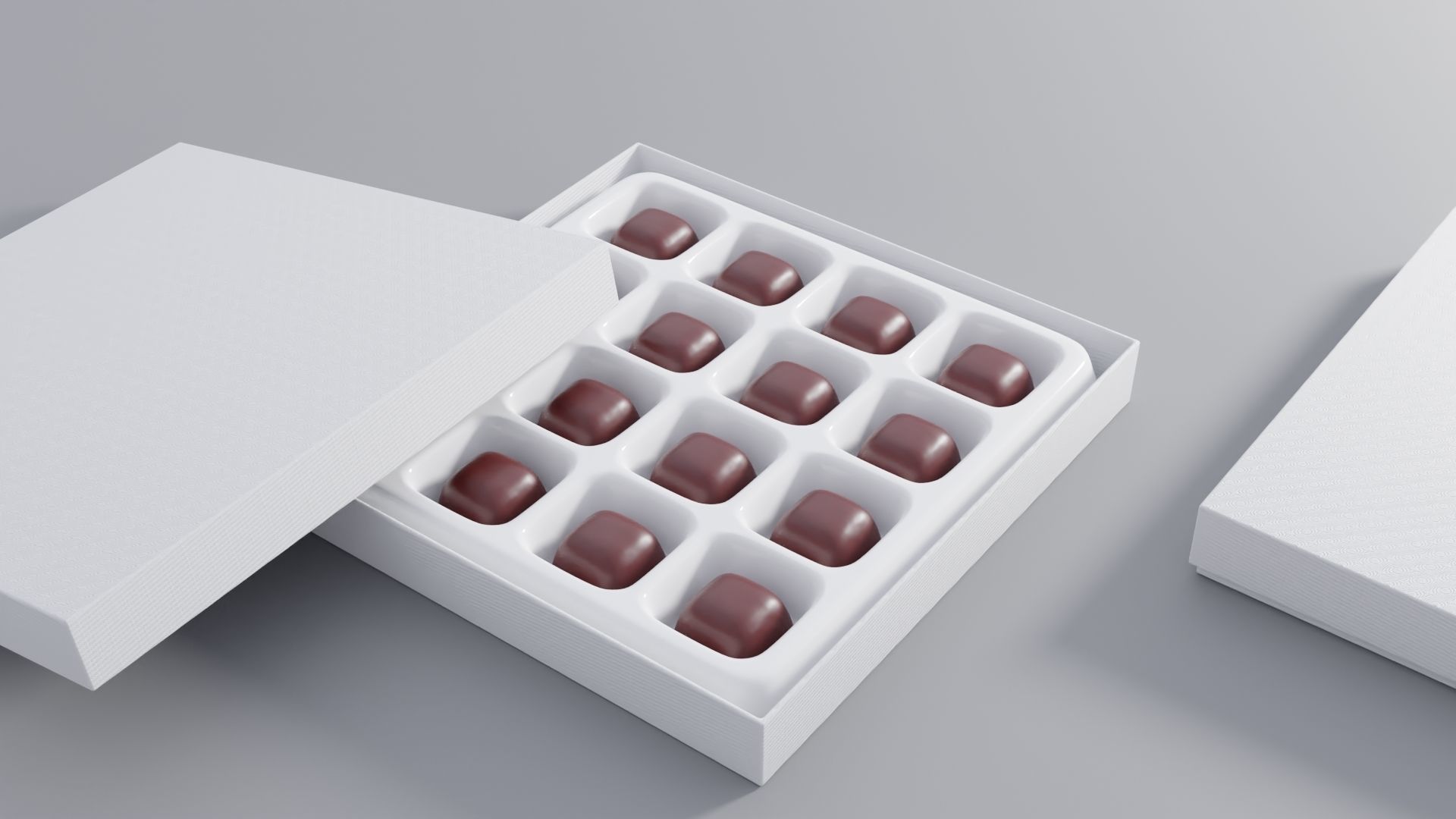 Box of chocolate 3D model_2