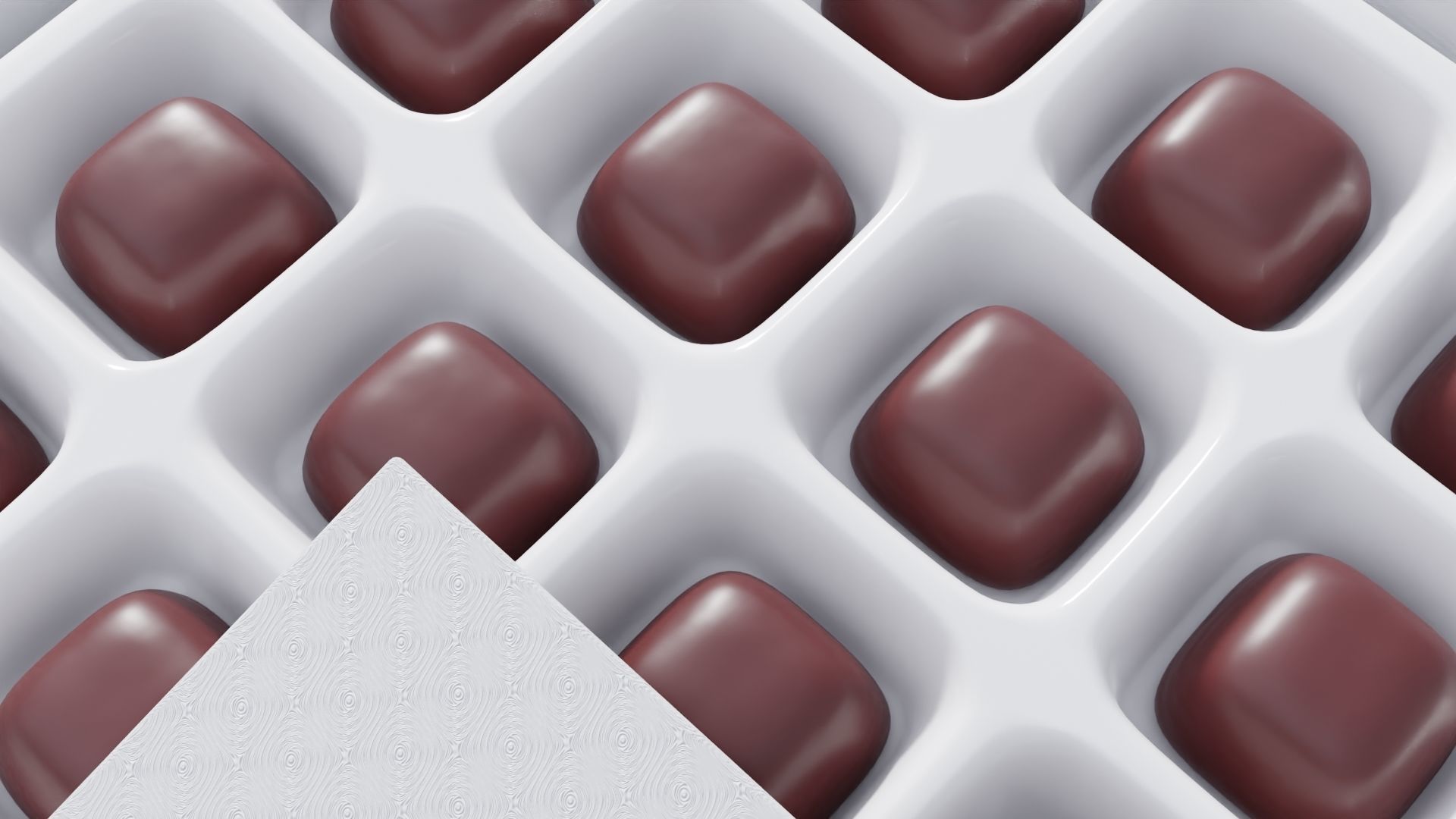 Box of chocolate 3D model_8