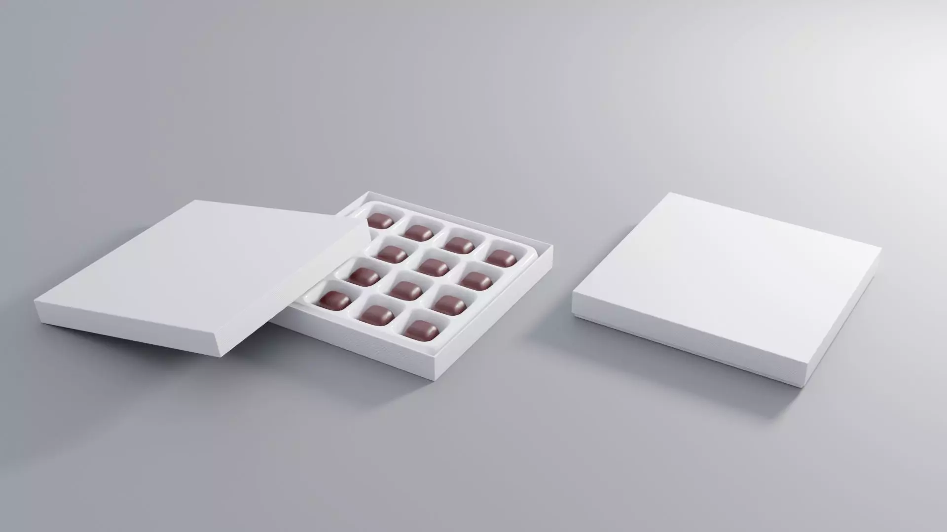 Box of chocolate 3D model_0