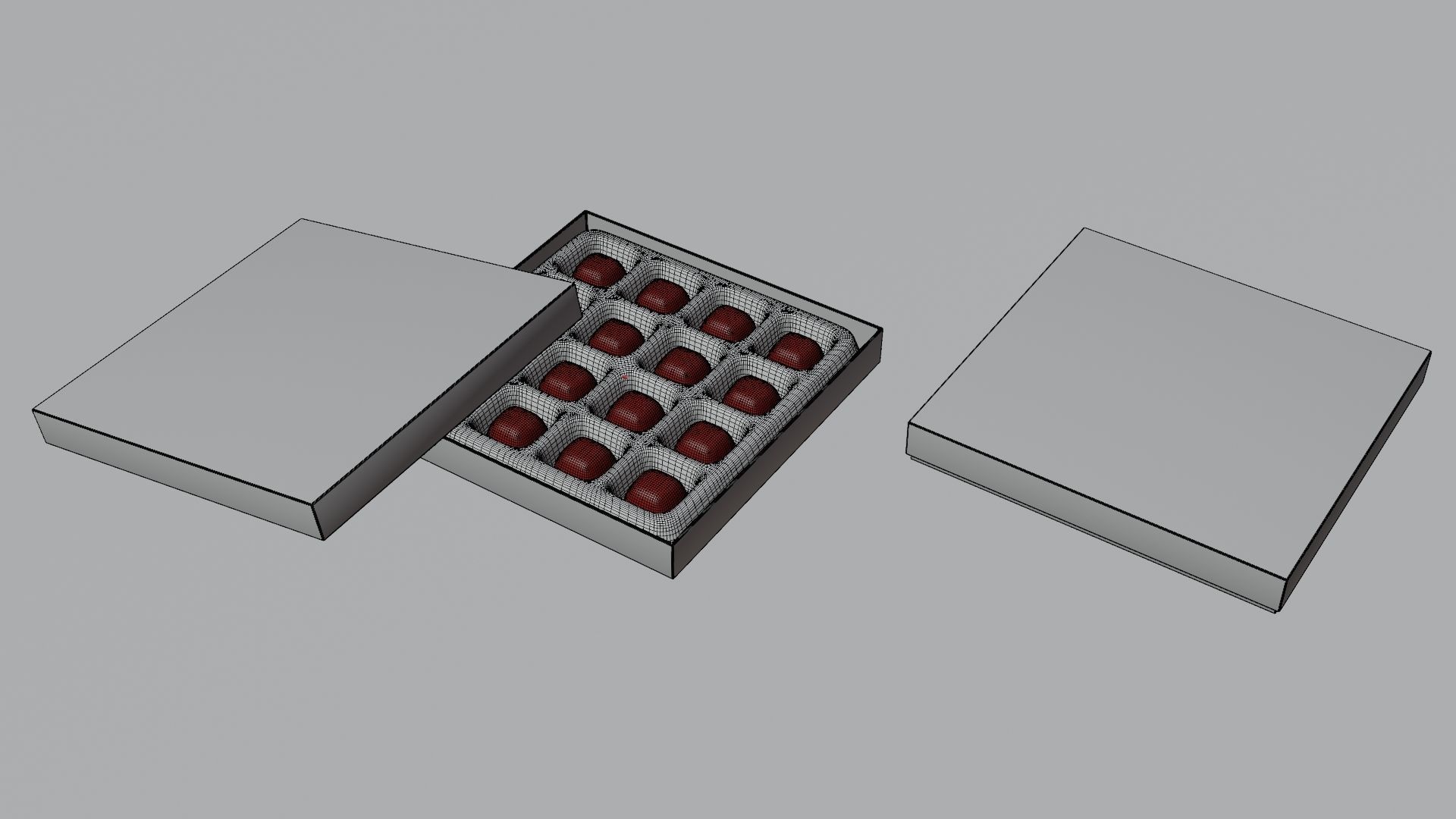 Box of chocolate 3D model_11