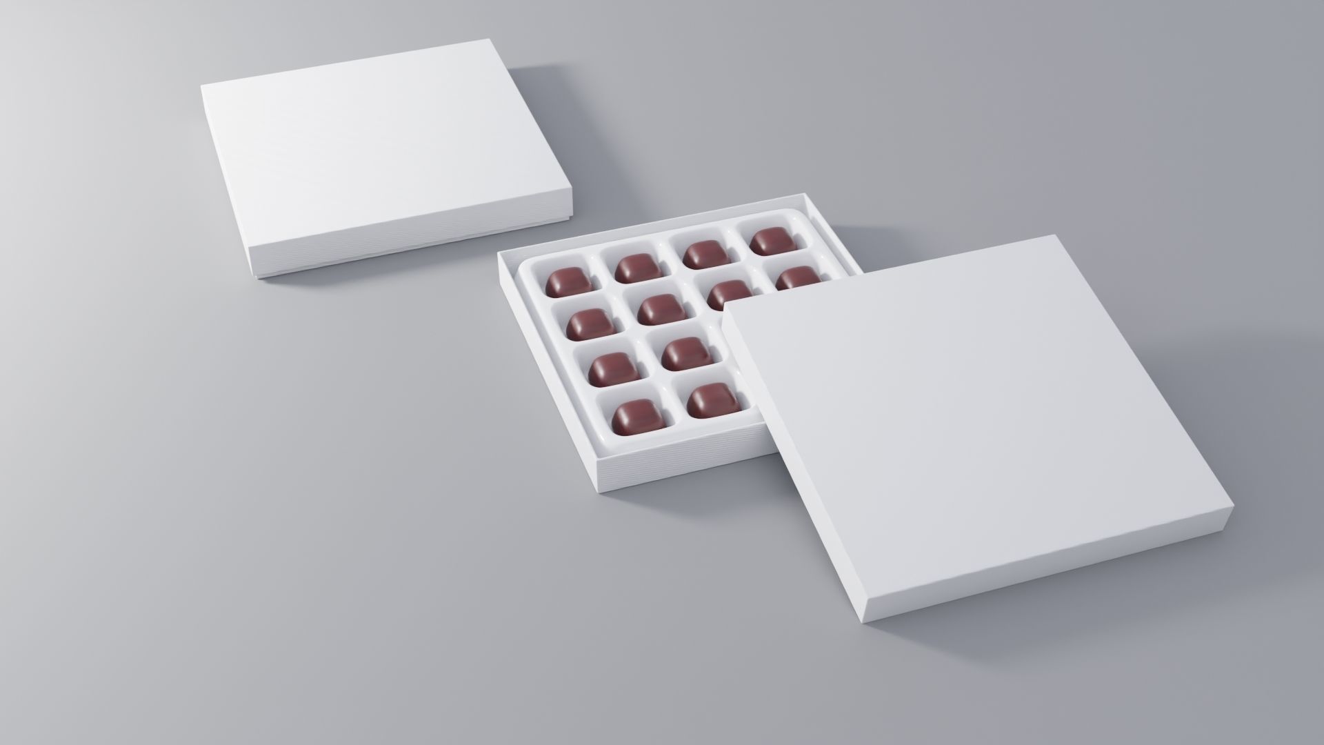 Box of chocolate 3D model_4