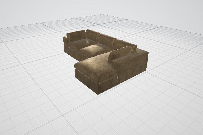 Sofa 1 couch 3D model_7