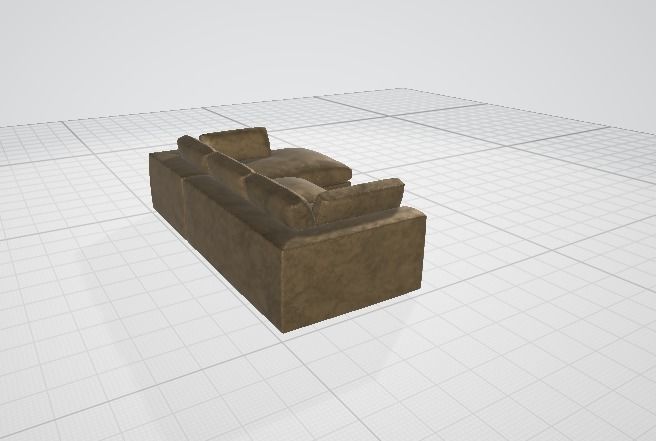 Sofa 1 couch 3D model_2