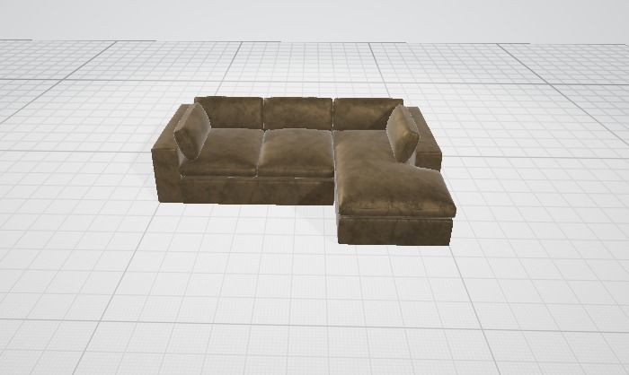 Sofa 1 couch 3D model_6
