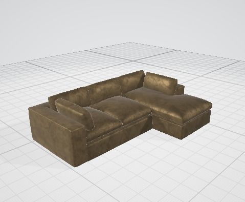 Sofa 1 couch 3D model_5