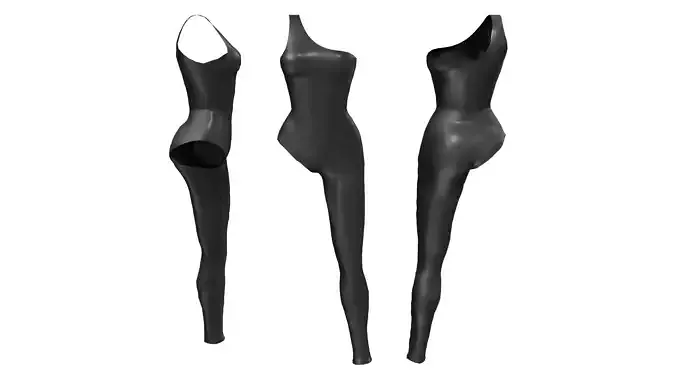 One Shoulder One Leg Catsuit