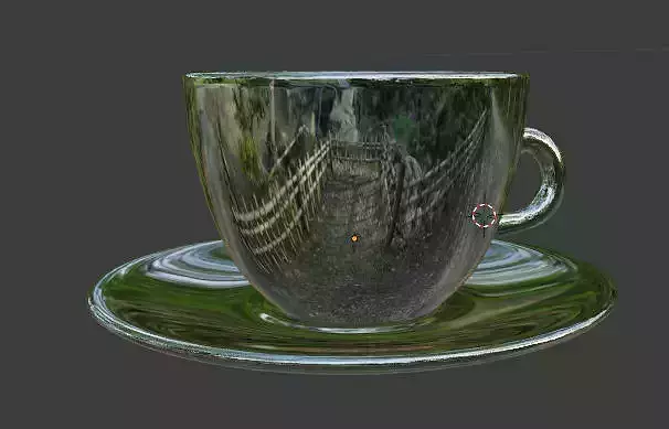 shiny coffee cup BLENDER FILE