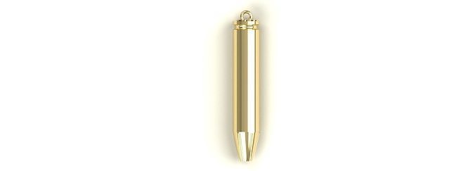 40 Cal Pendant Gold Silver Platinum Luxury Jewelry 3D print model
