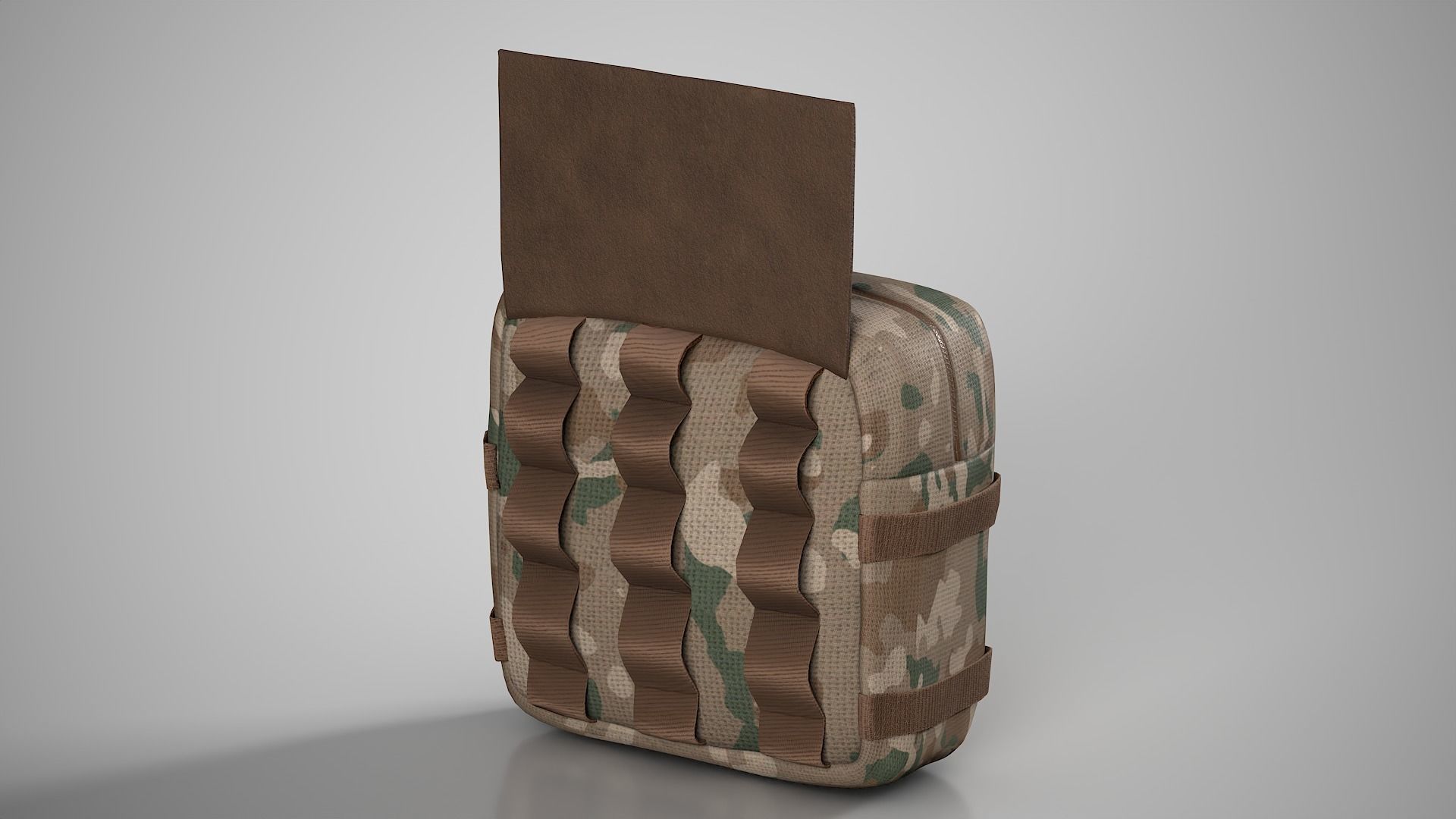 Military Bag-Lunchbox Pouch Mk2 Low-poly 3D model_2