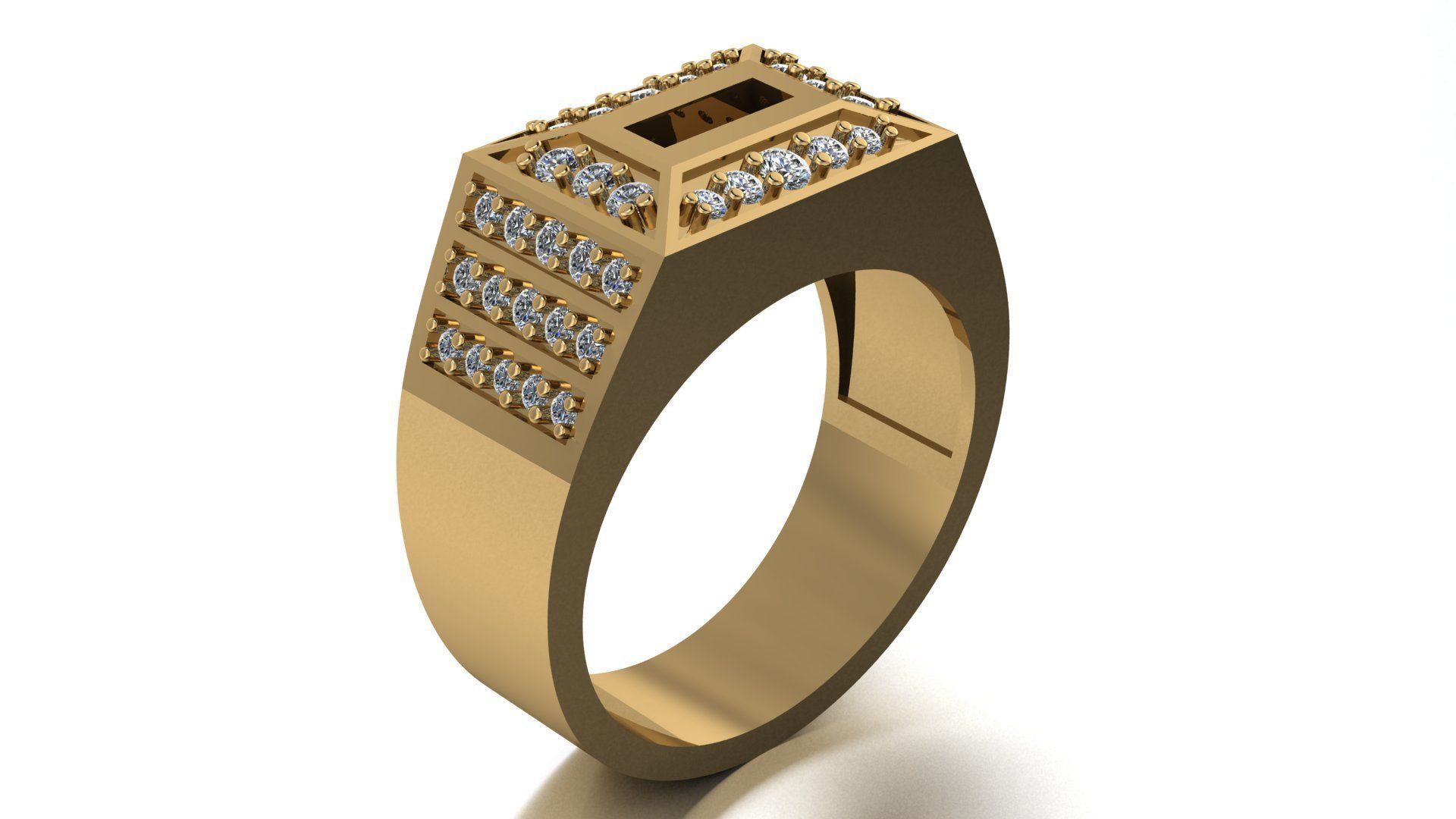 man ring 3D print model_2