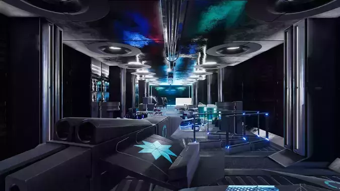 Sci-fi assets and props for interior