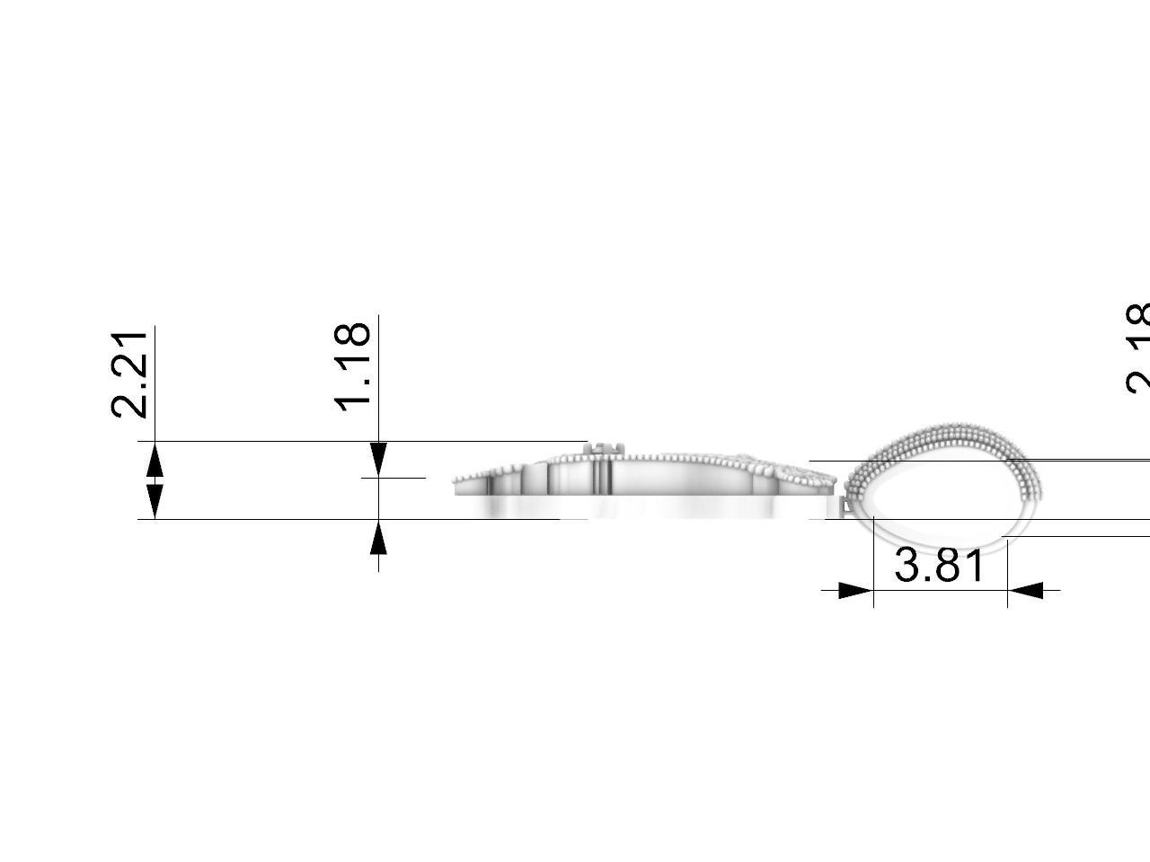 Santa Claus pendant stl files verified 3D print model_5