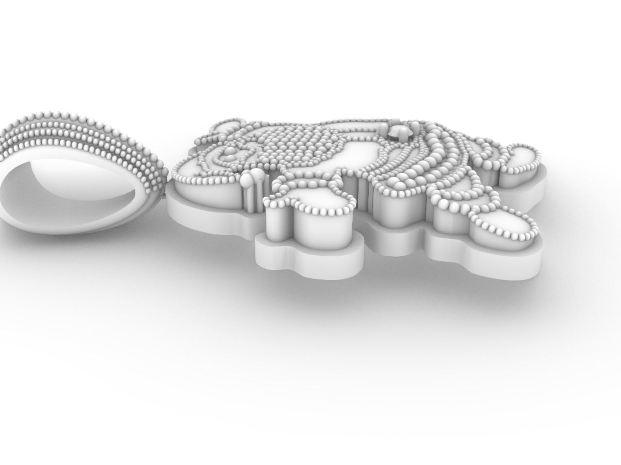 Santa Claus pendant stl files verified 3D print model_16