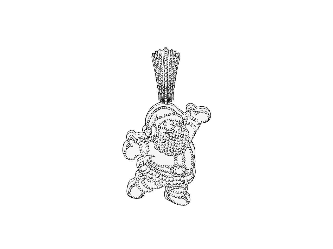Santa Claus pendant stl files verified 3D print model_21