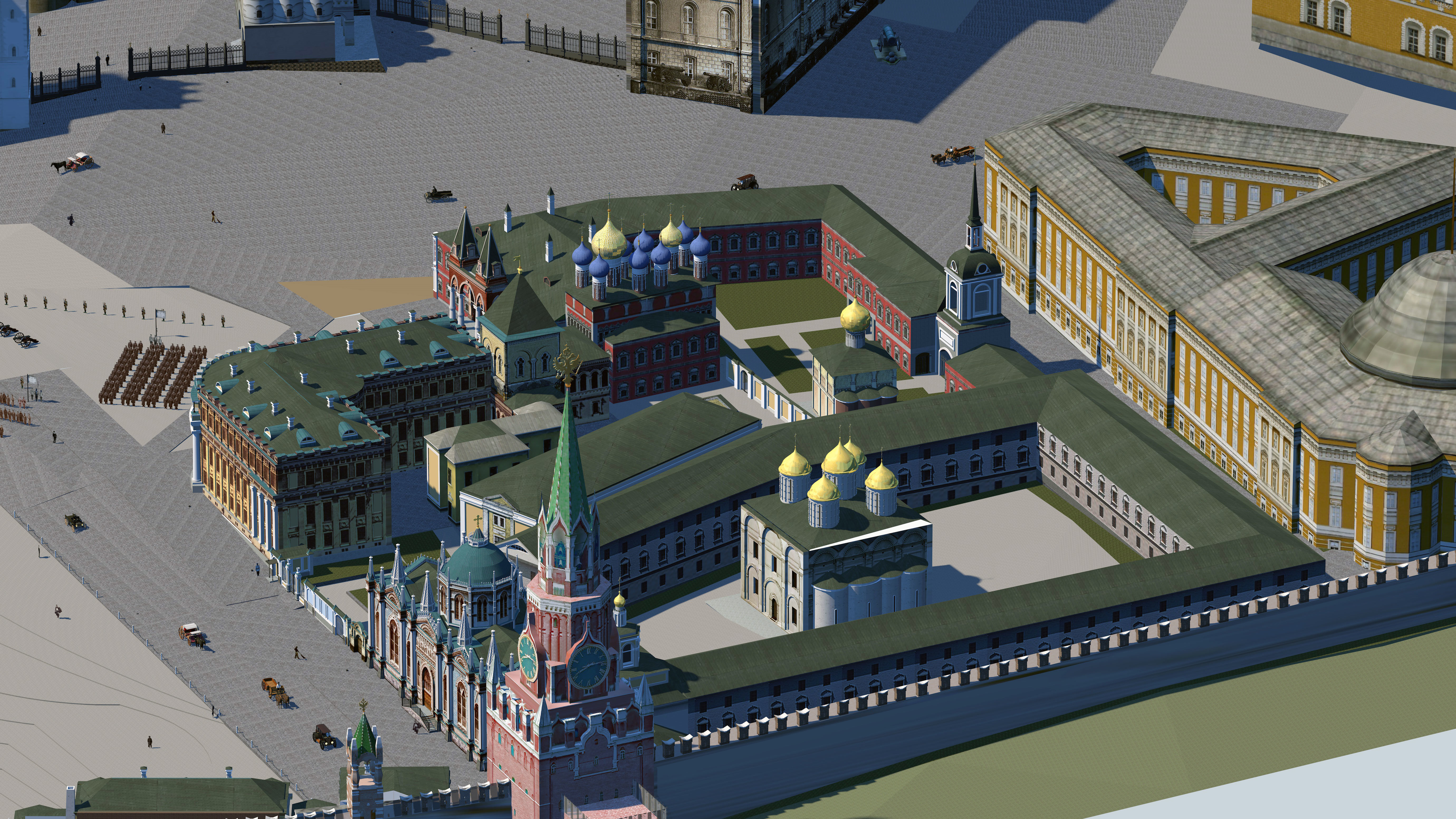Kremlin 1916 Low-poly 3D model_5