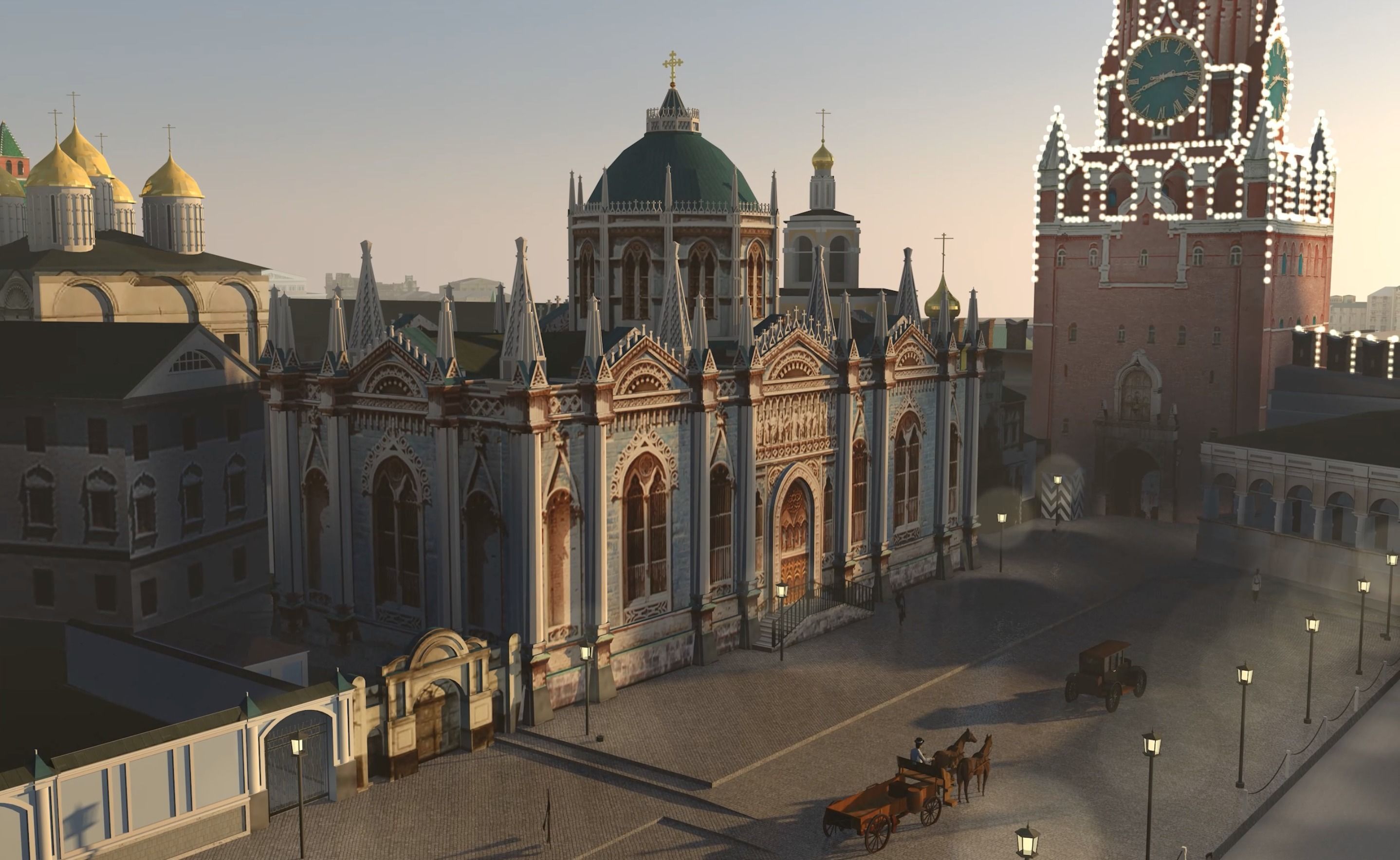 Kremlin 1916 Low-poly 3D model_0