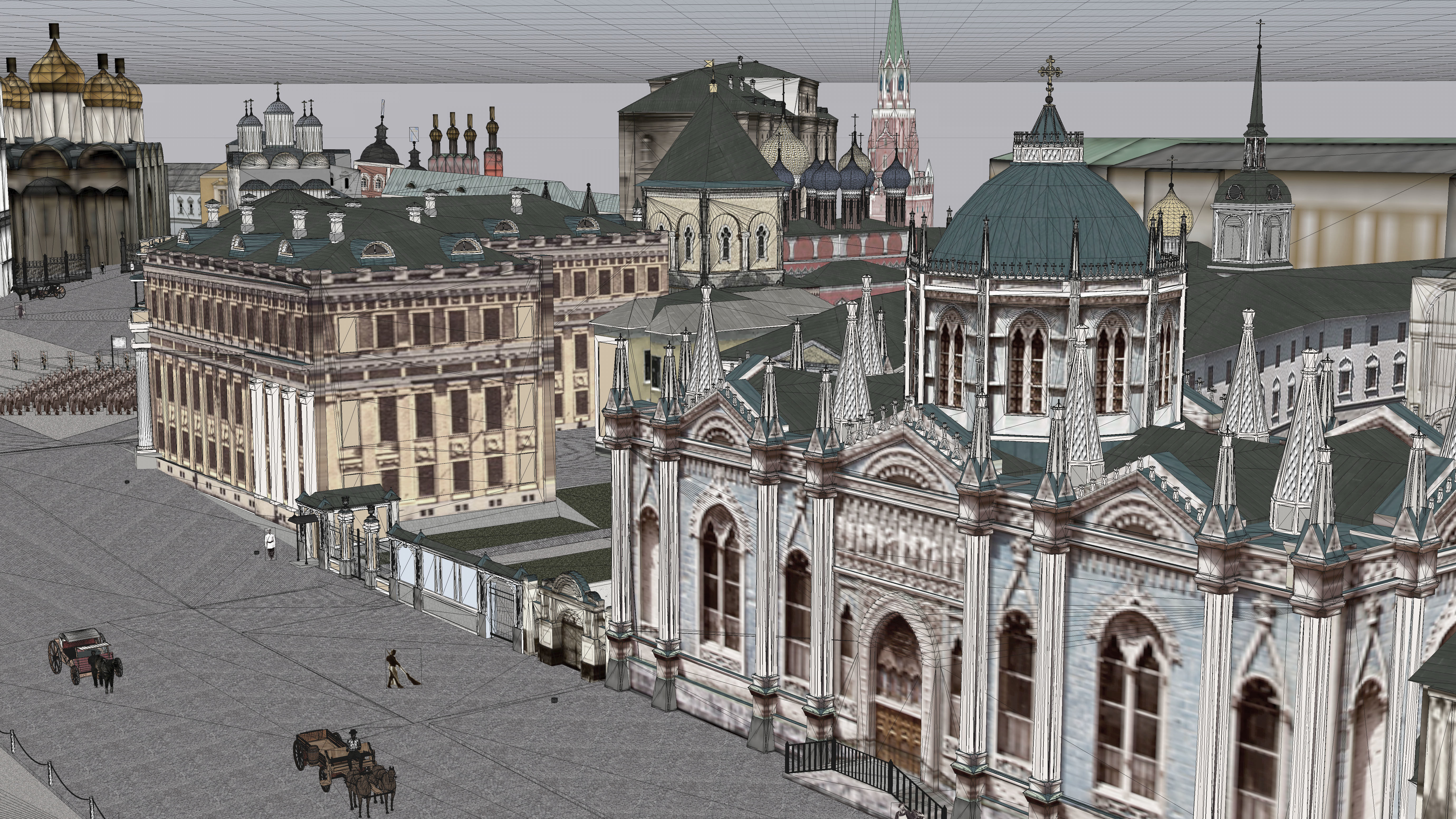Kremlin 1916 Low-poly 3D model_20