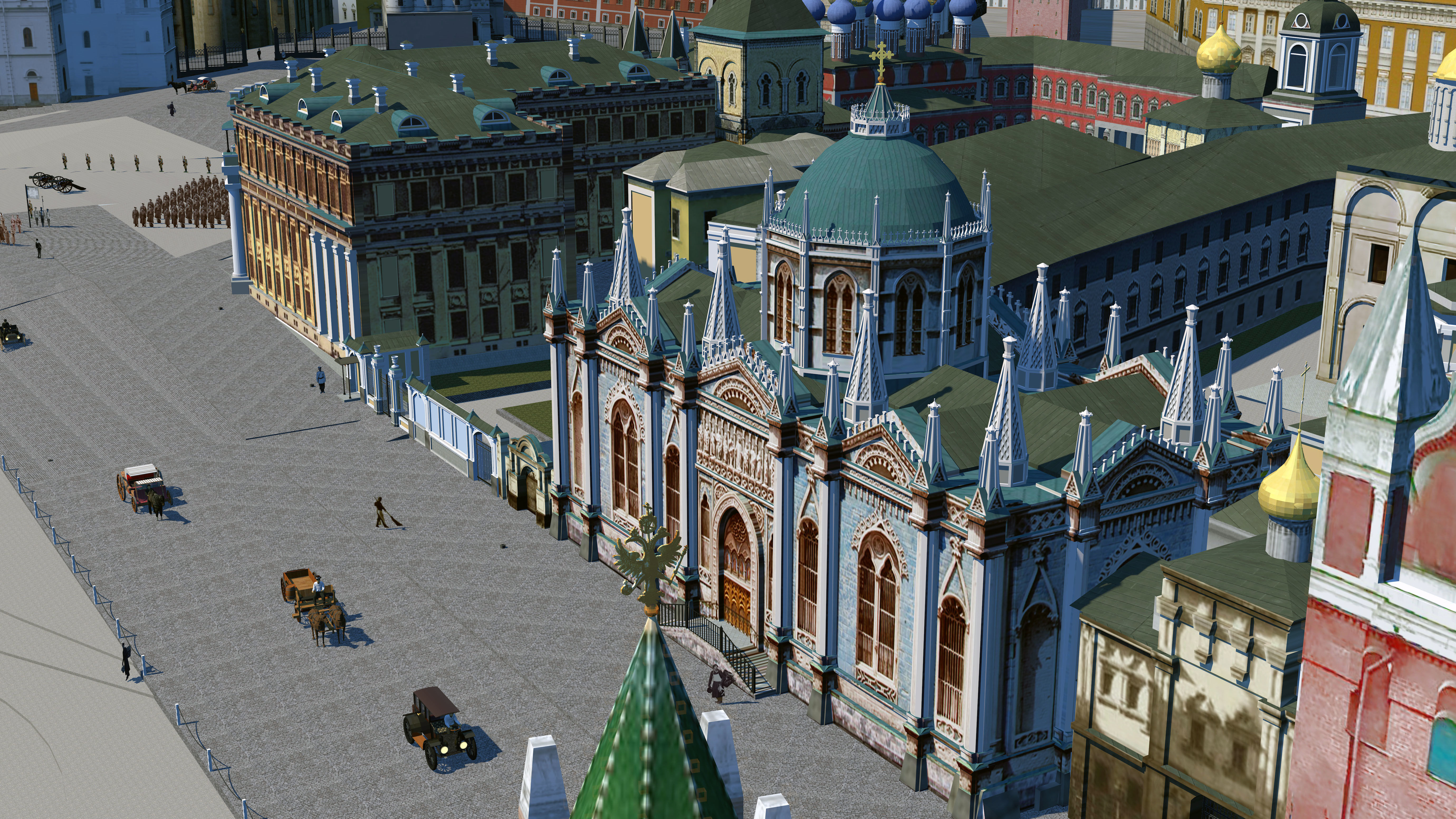 Kremlin 1916 Low-poly 3D model_15