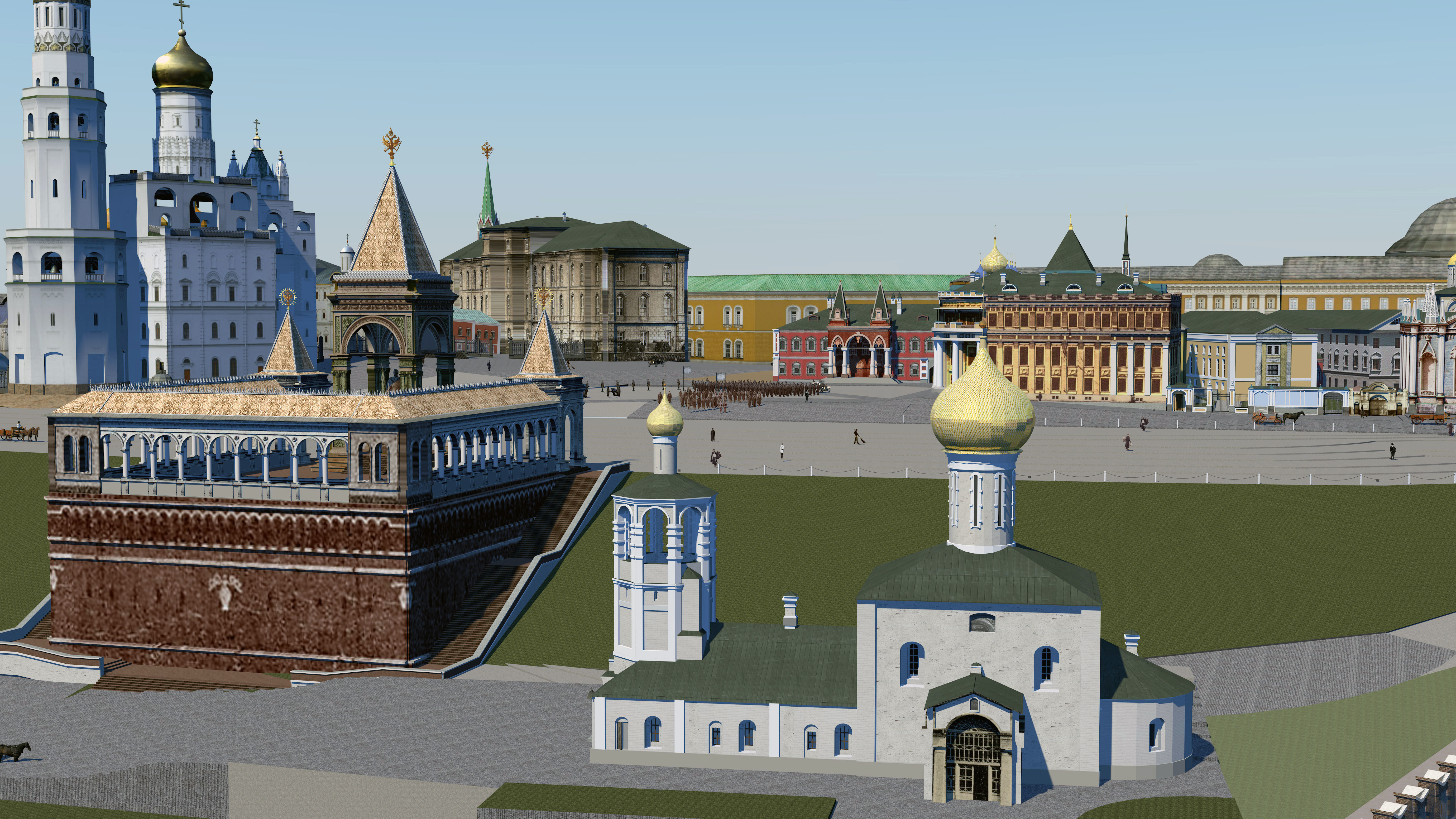 Kremlin 1916 Low-poly 3D model_18
