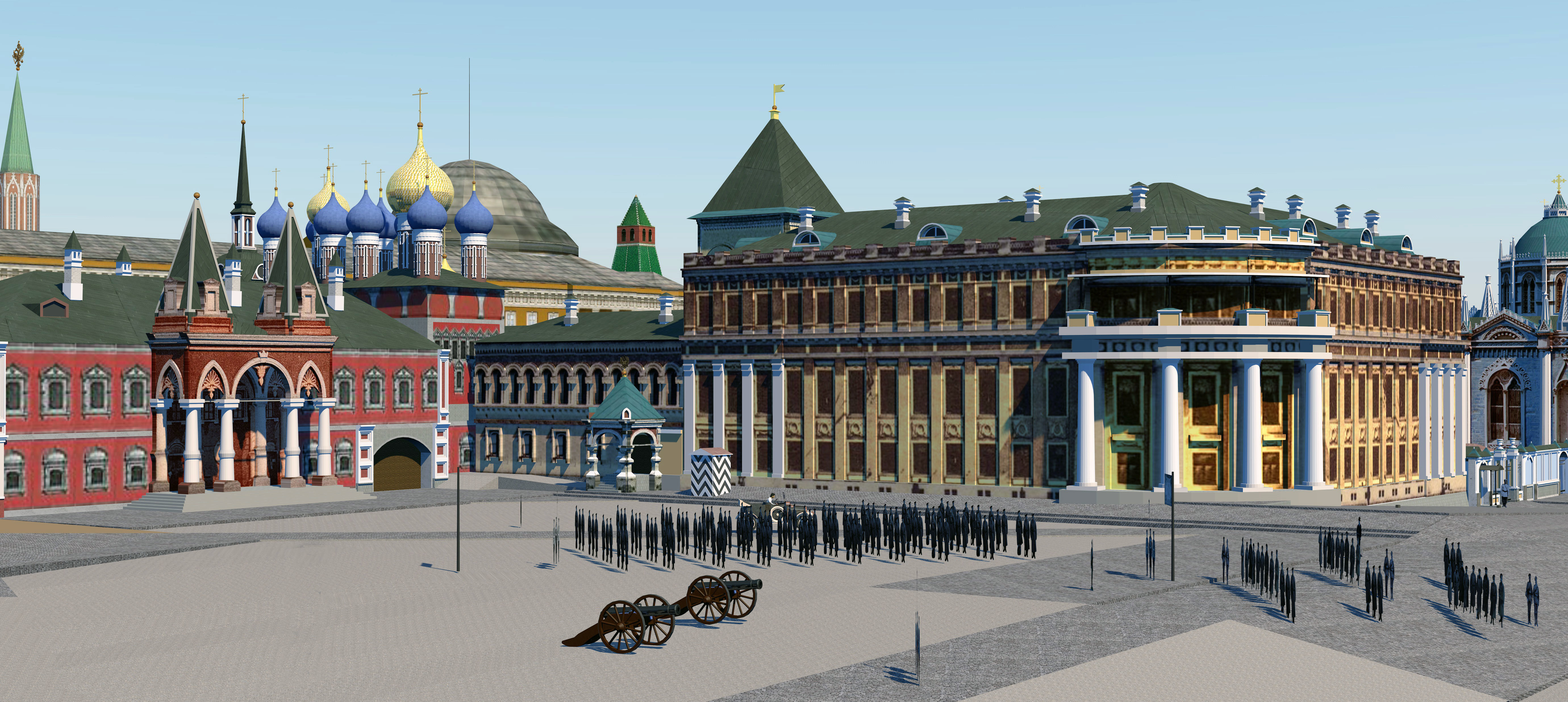 Kremlin 1916 Low-poly 3D model_31