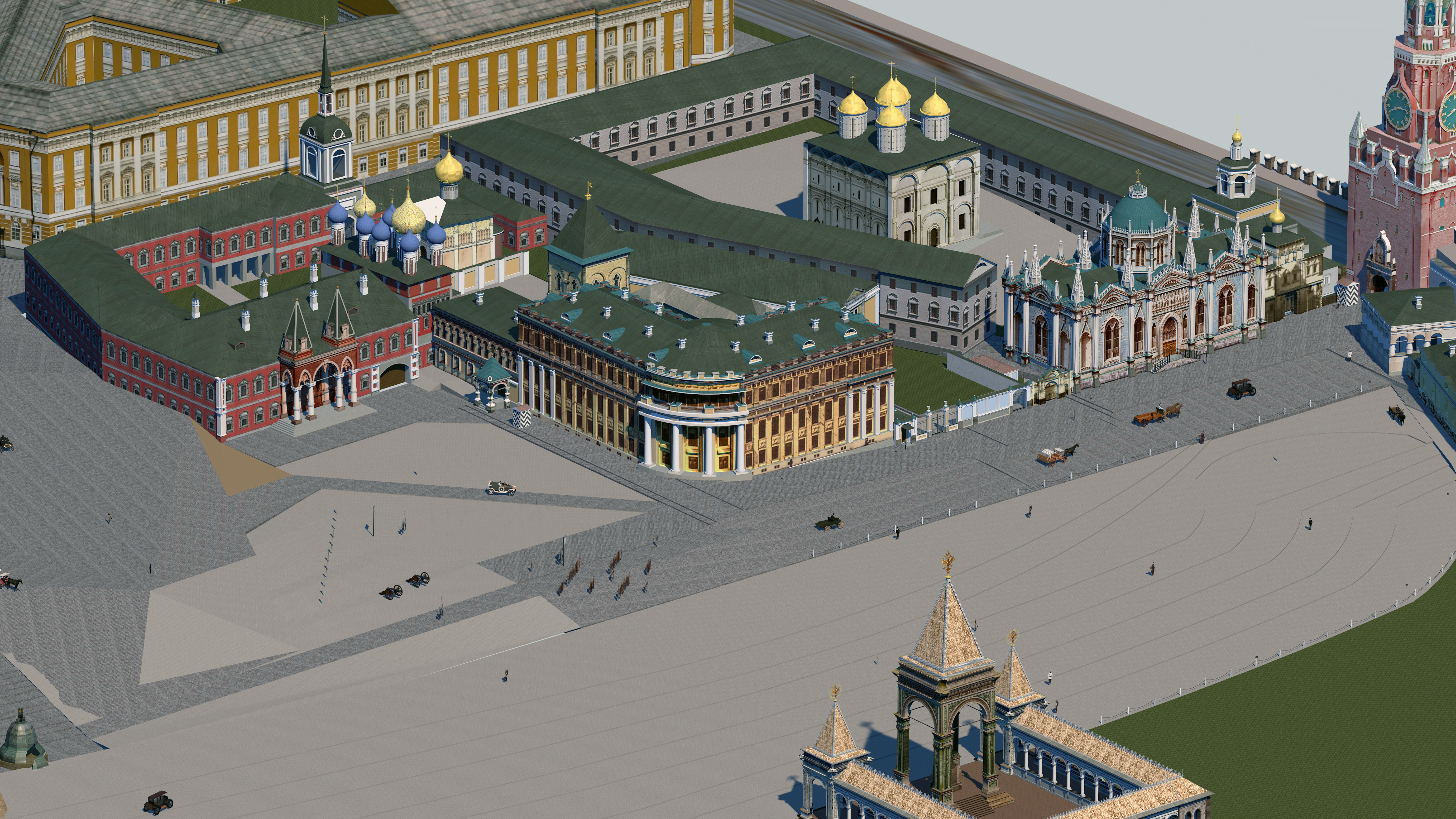 Kremlin 1916 Low-poly 3D model_6