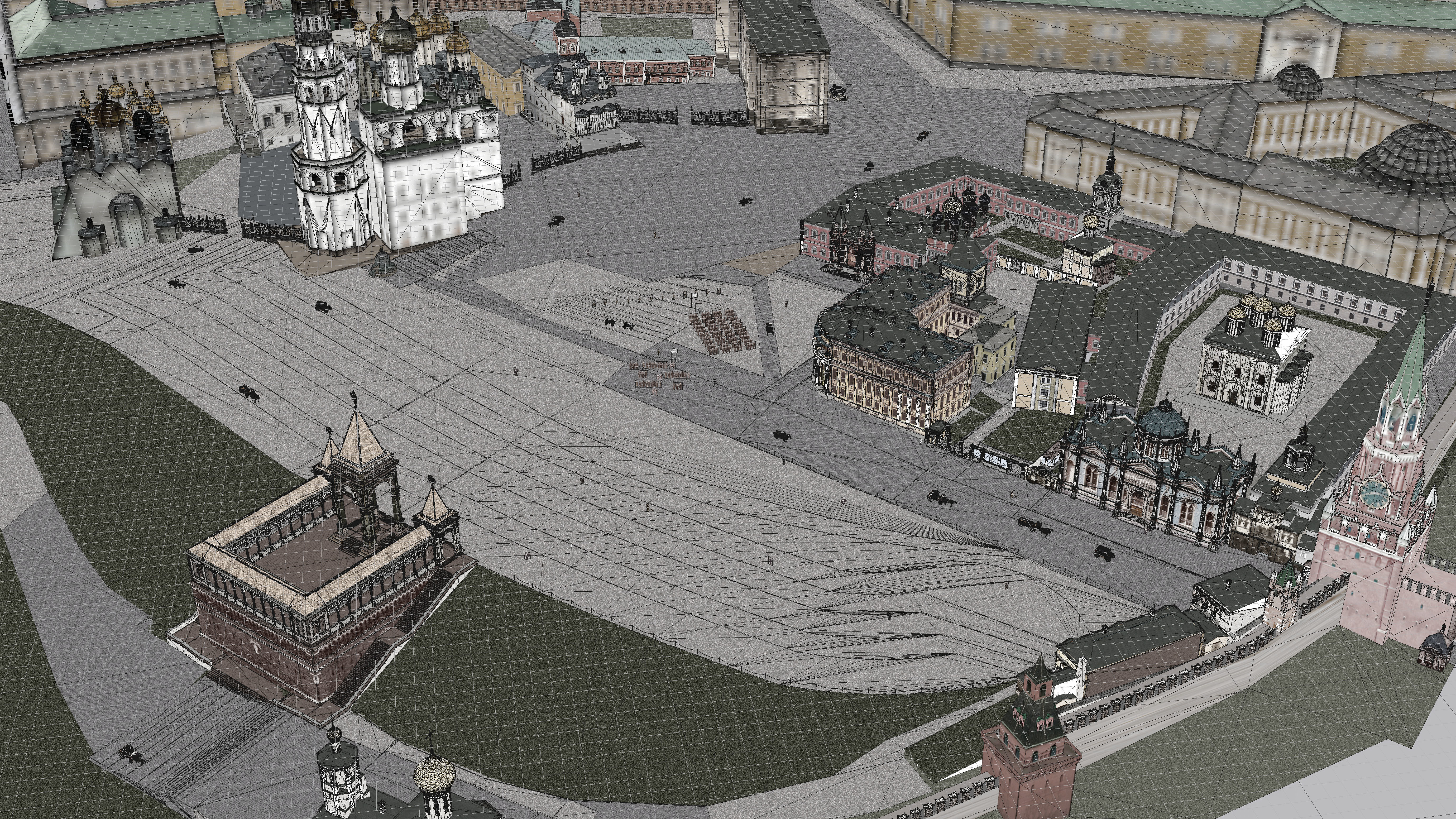 Kremlin 1916 Low-poly 3D model_19