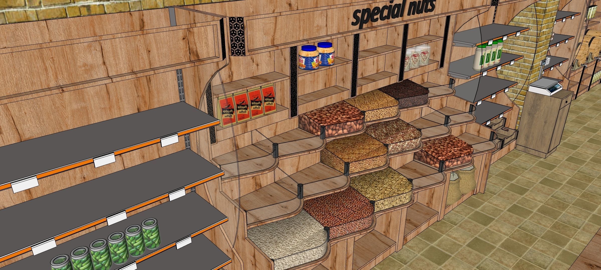 organic market 3D model_8