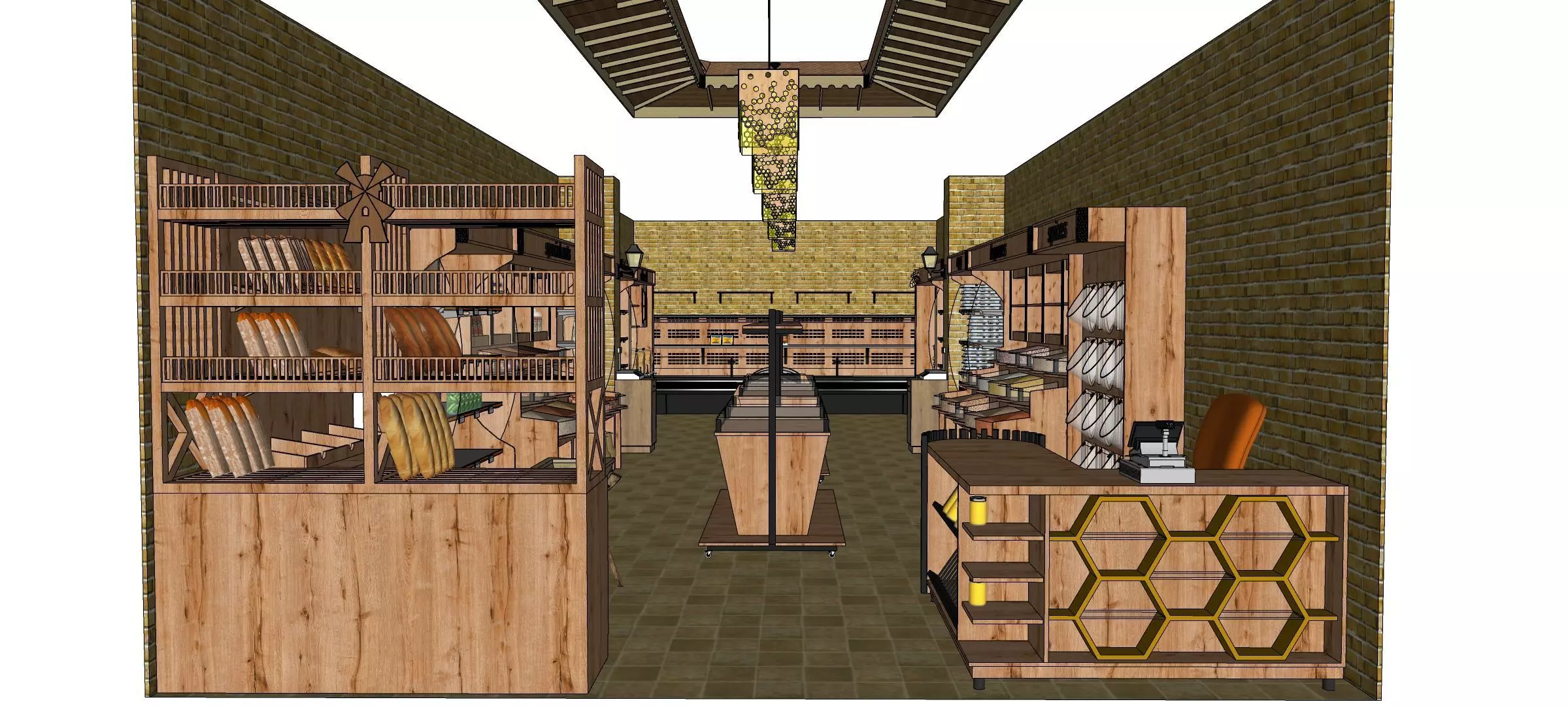 organic market 3D model_0