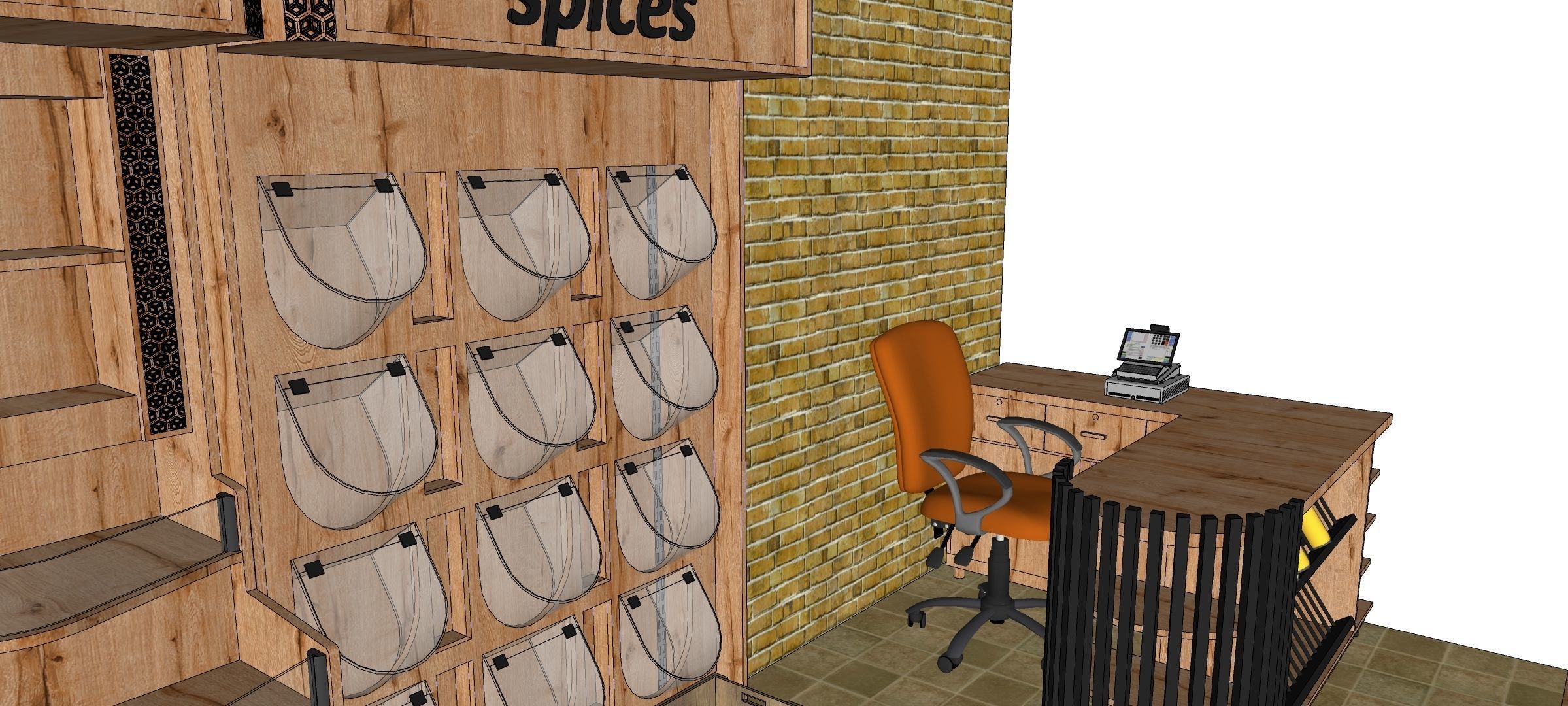 organic market 3D model_1