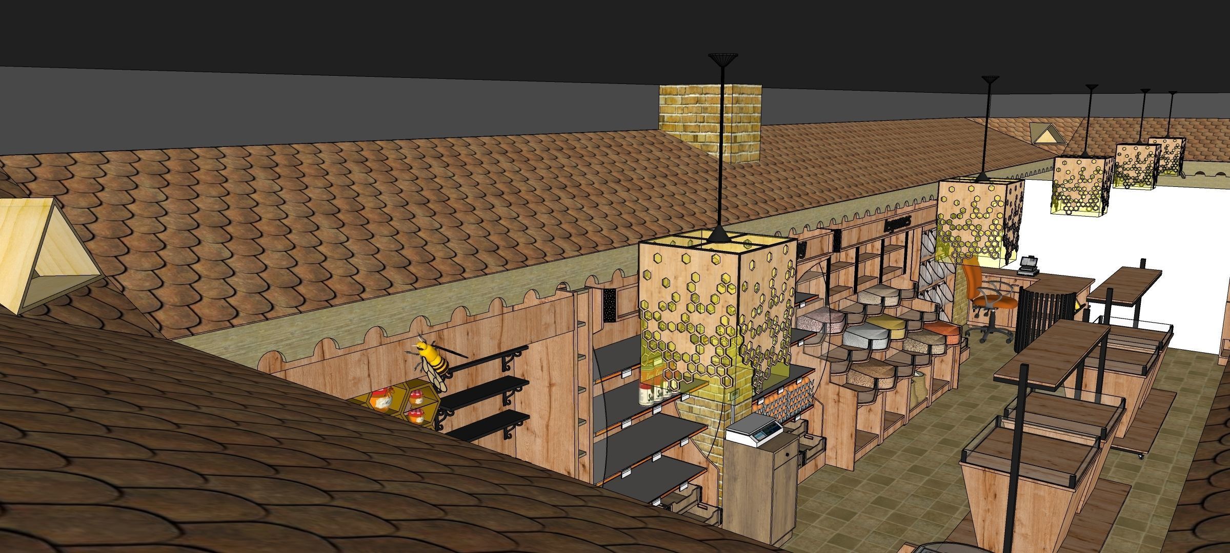 organic market 3D model_4