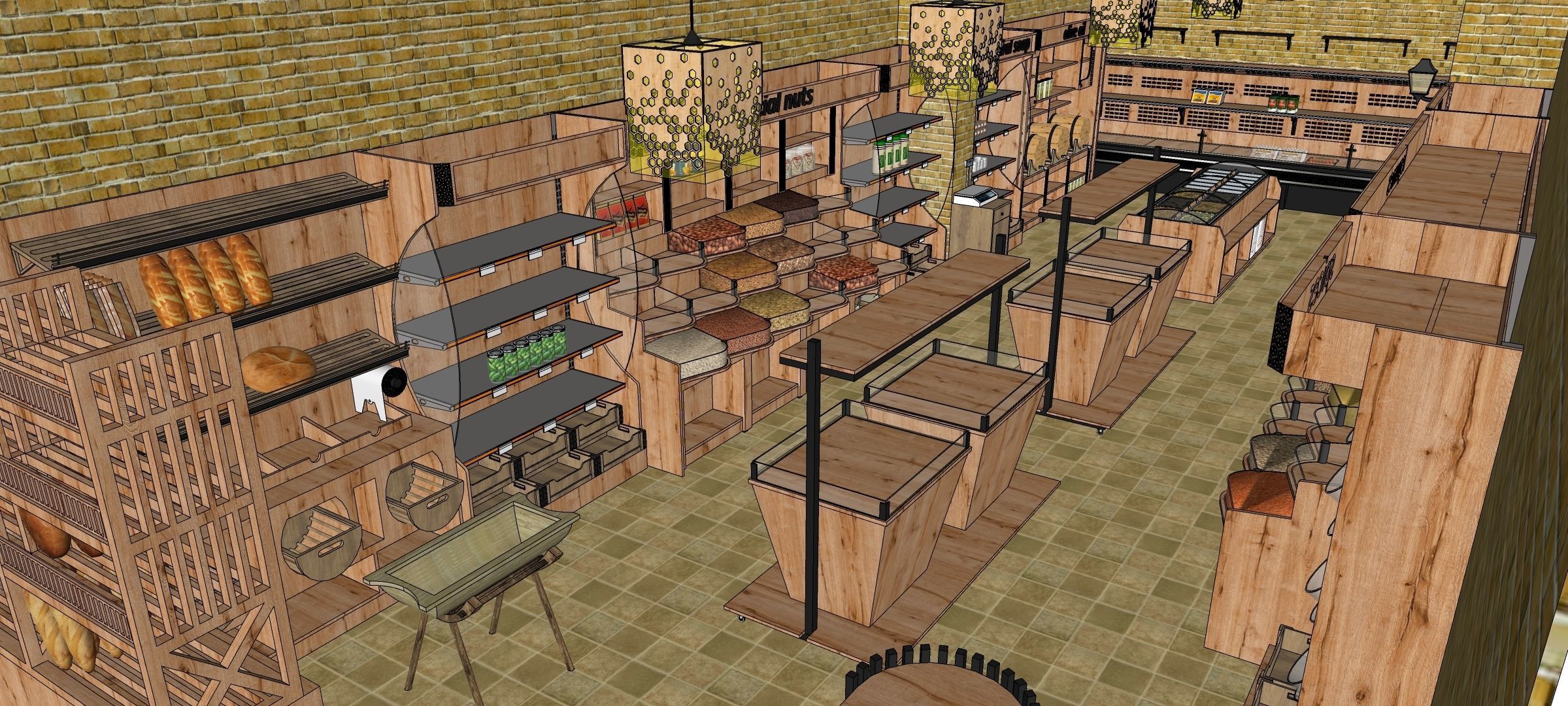 organic market 3D model_2