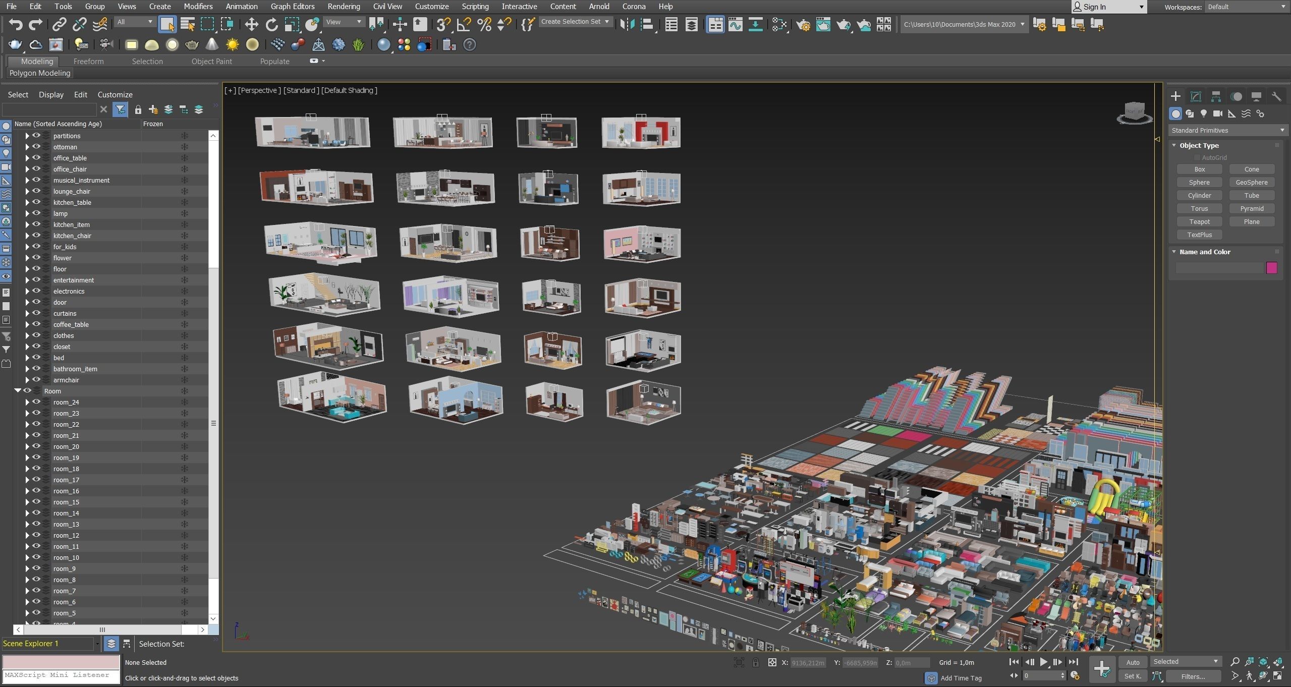 Interior 7 Low-poly 3D model_69