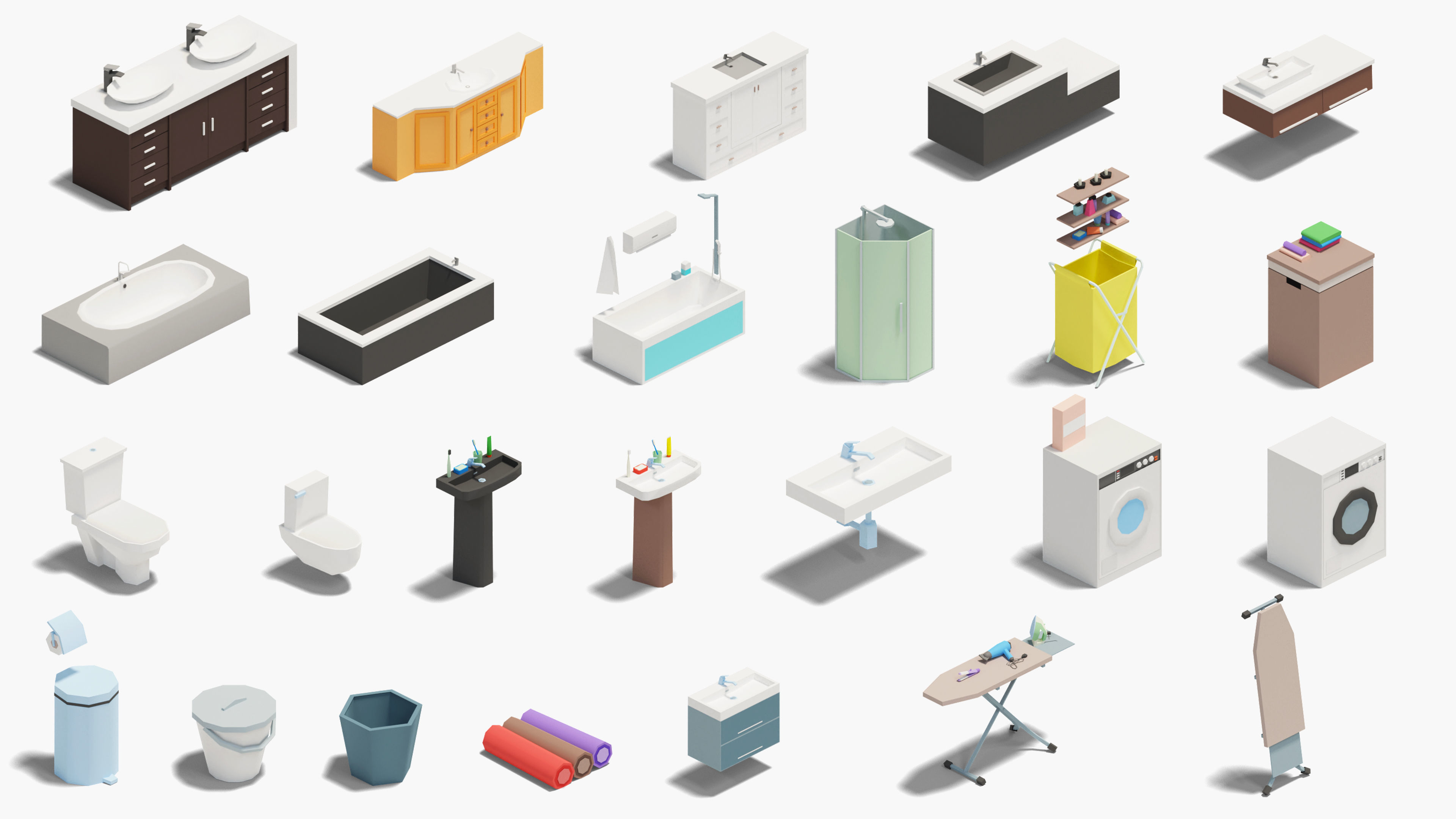 Interior 7 Low-poly 3D model_46