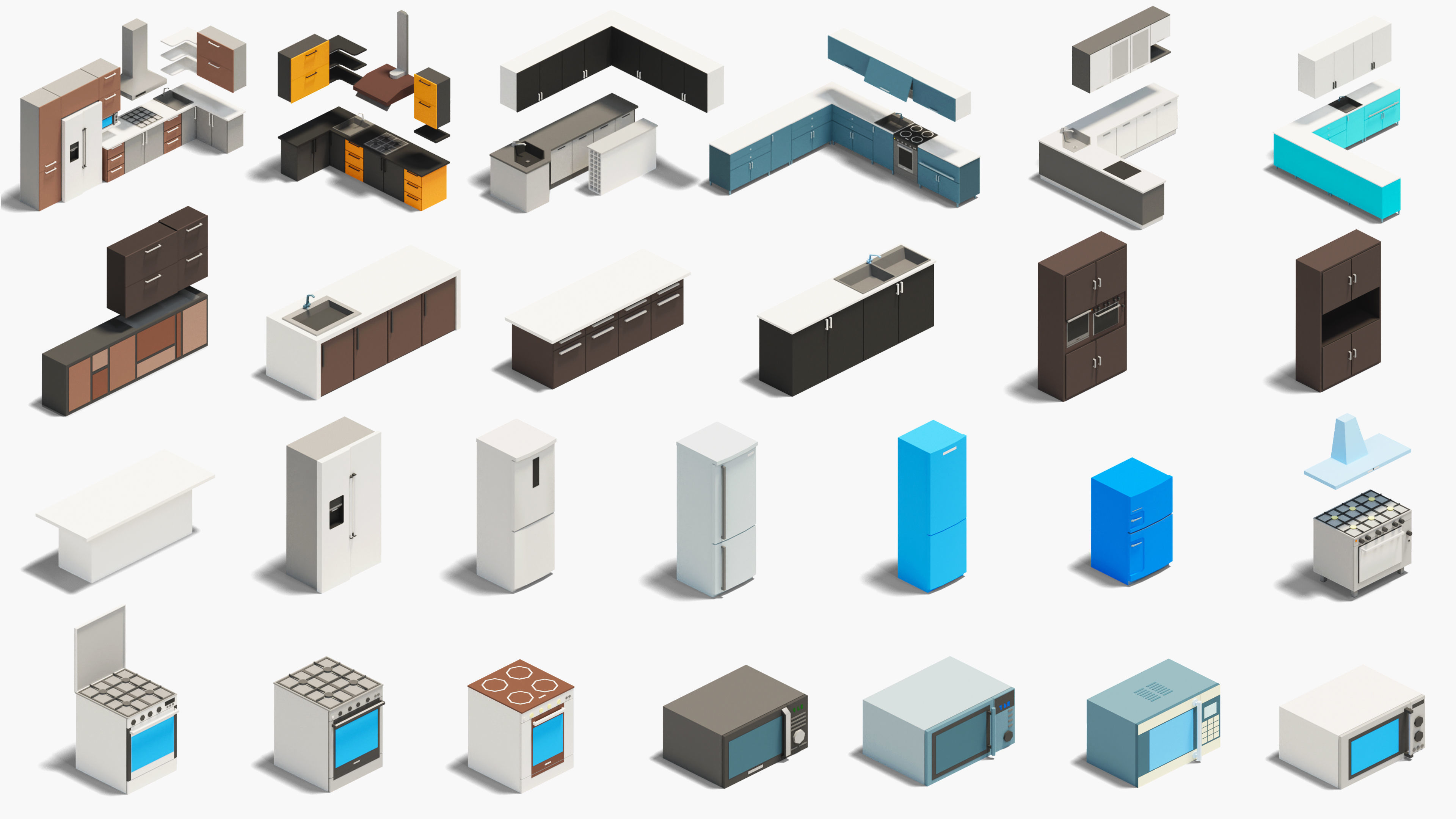 Interior 7 Low-poly 3D model_40