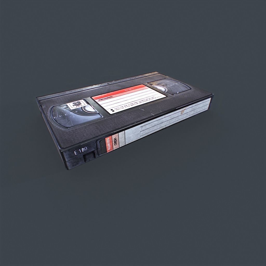 VHS Tapes Low-poly 3D model_13