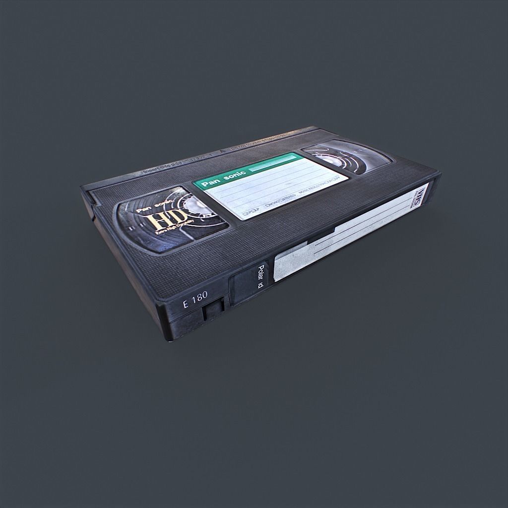 VHS Tapes Low-poly 3D model_12